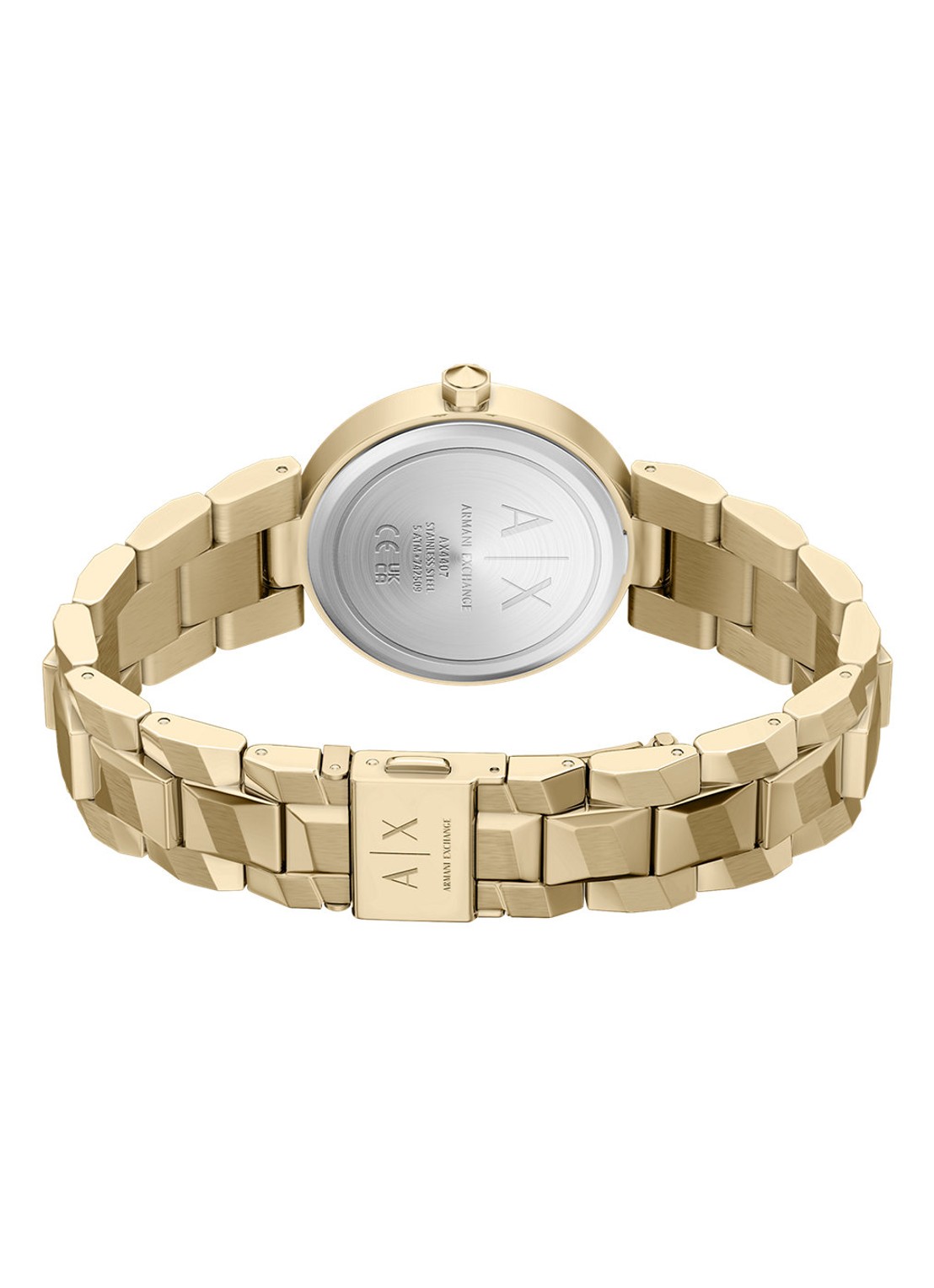 Armani Horloge AX4407 - detail 5 goud