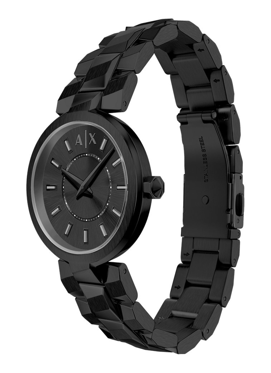 Armani Horloge AX4411 - detail 5 zwart