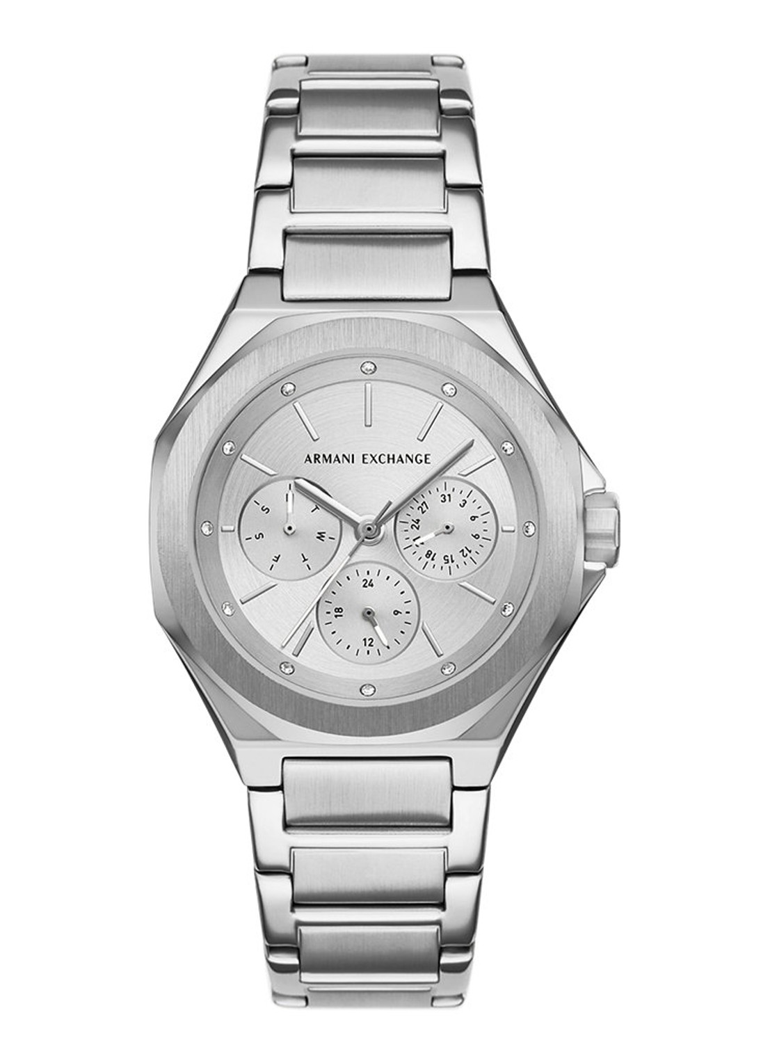 Armani Horloge AX4622 - voorkant zilver