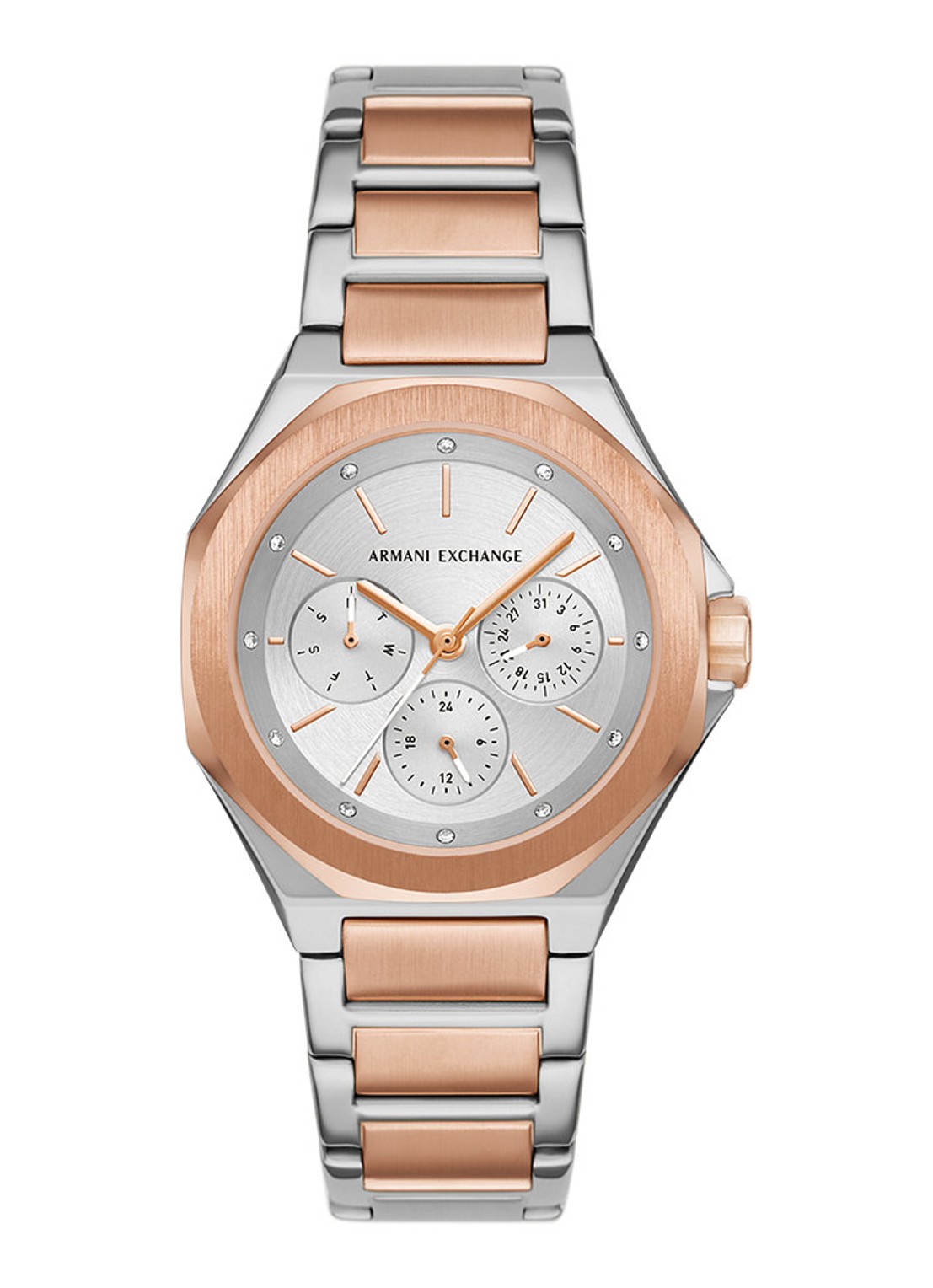 Armani Horloge AX4623 - voorkant zilver