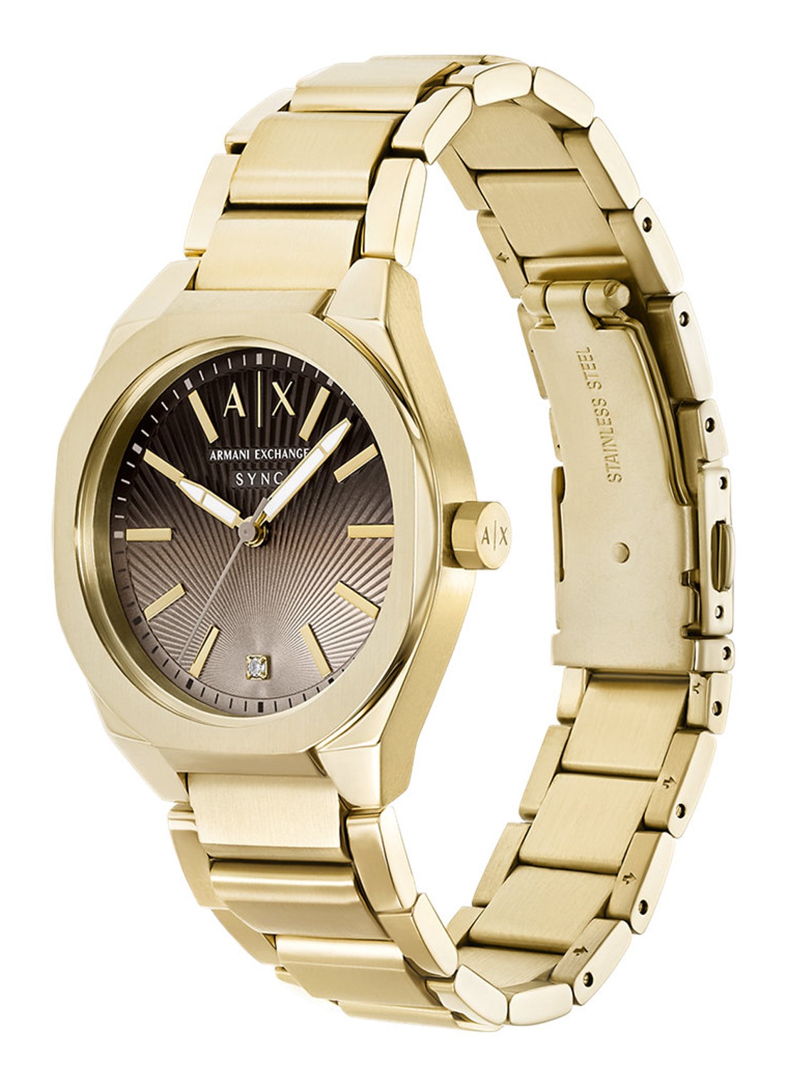 Armani Horloge AX6031 - detail 4 goud
