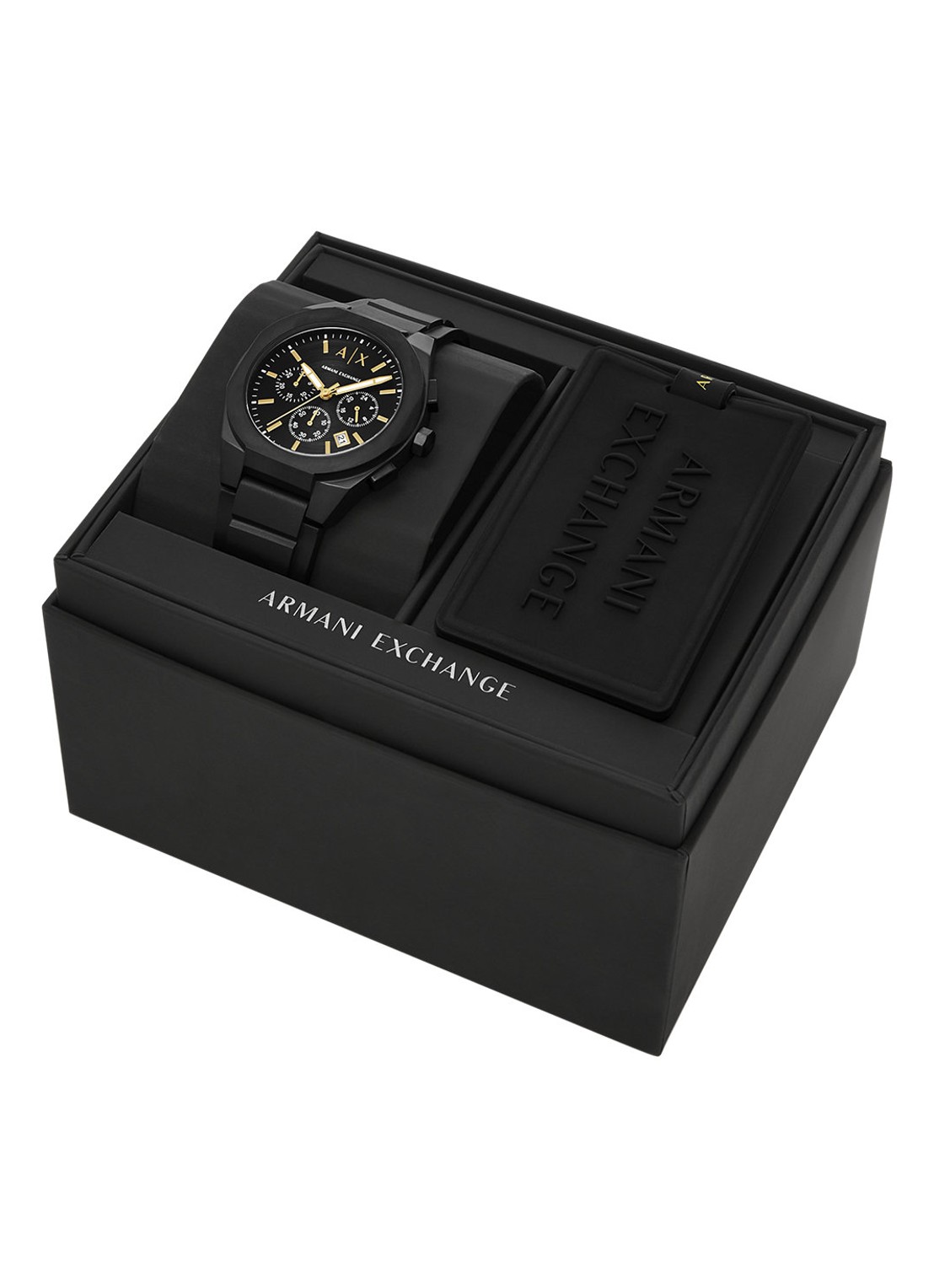 Armani Horloge AX7165SET - detail 4 zwart