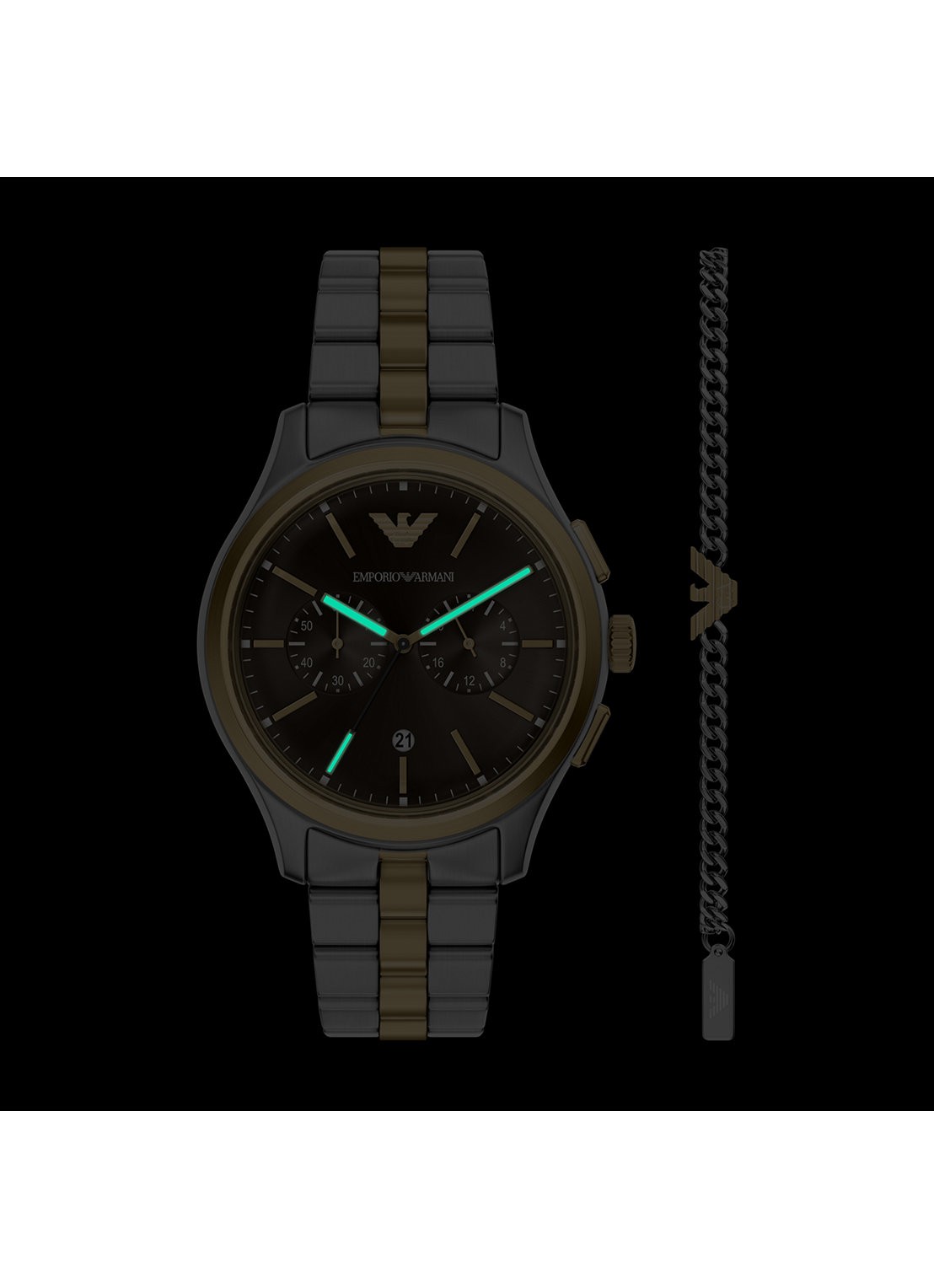 Armani Horloge en armband set van 2 AR80084SET - detail 4 zilver