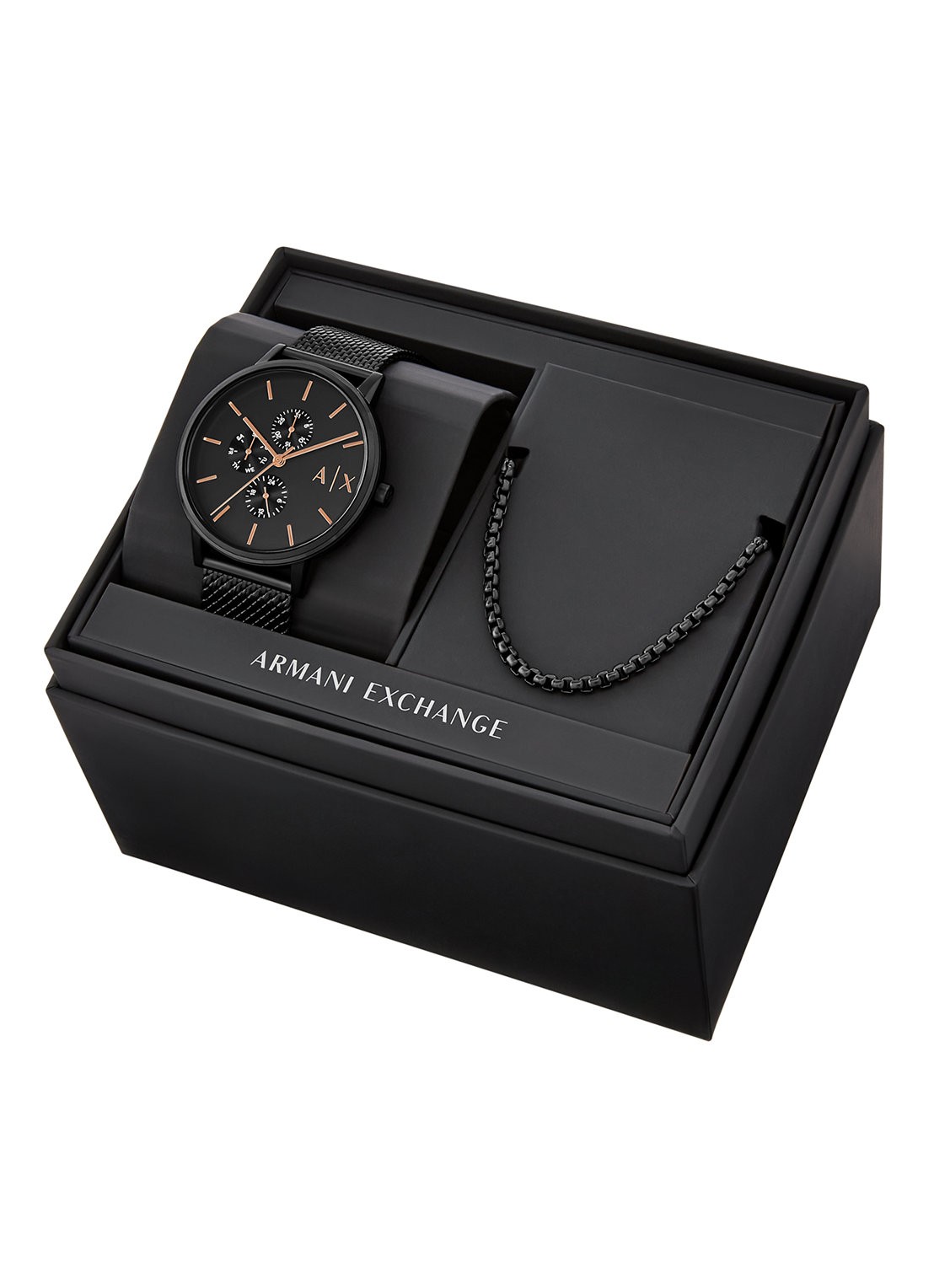 Armani Horloge en armband set van 2 AX7162SET - detail 3 zwart