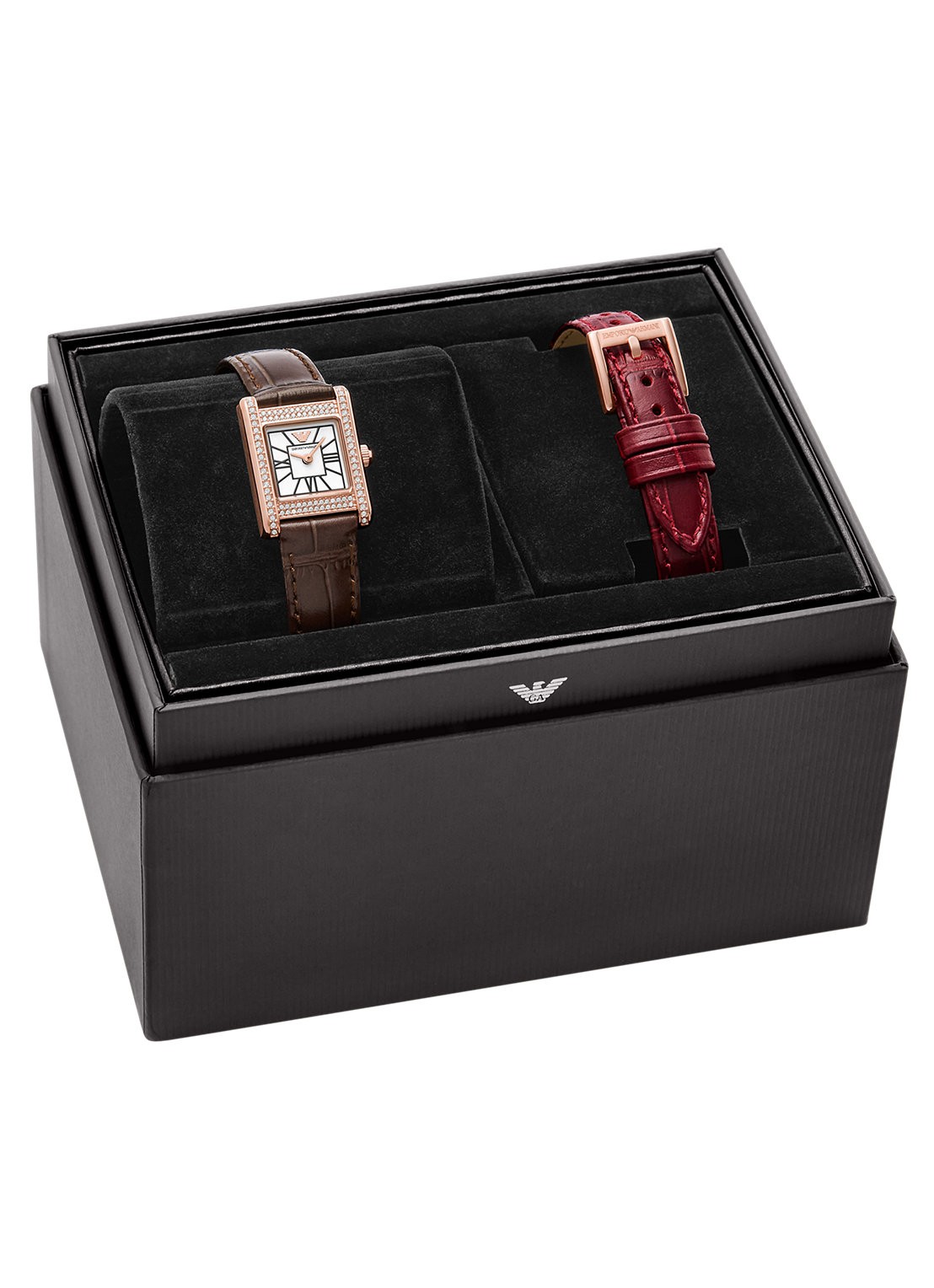 Armani Horloge en horlogeband AR80083AET - detail 4 roségoud