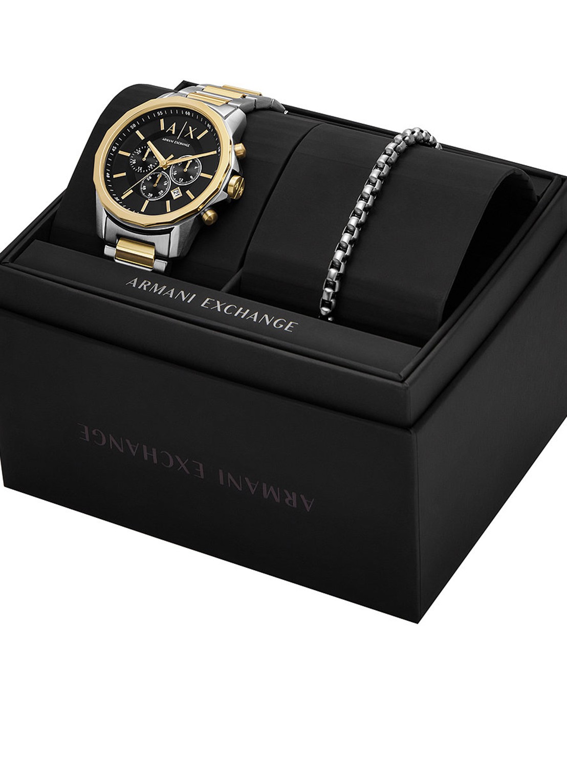 Armani Horloge en schakelarmband giftset AX7148SET - detail 3 zilver