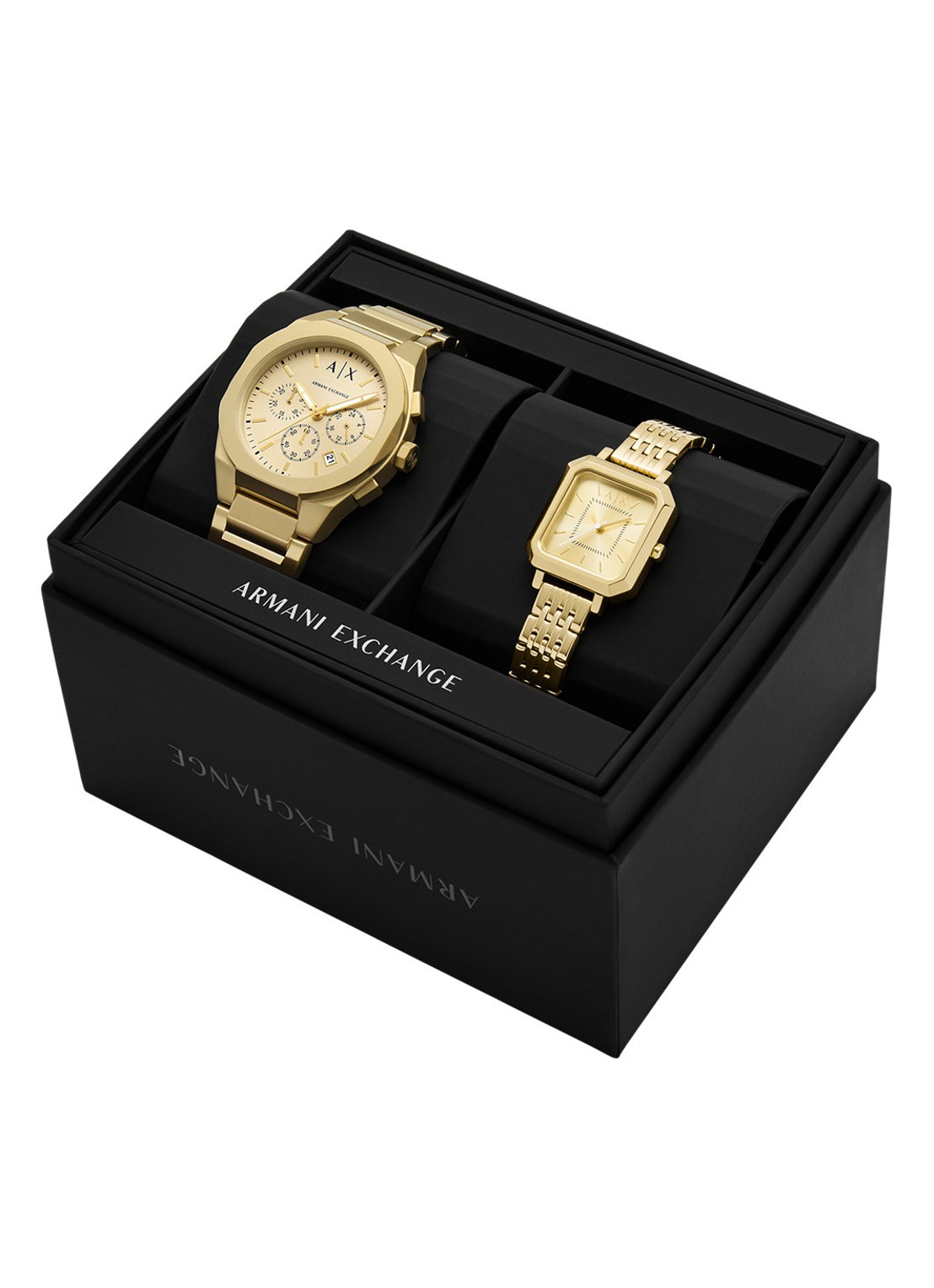 Armani Horloges set van 2 AX7171SET - detail 4 goud