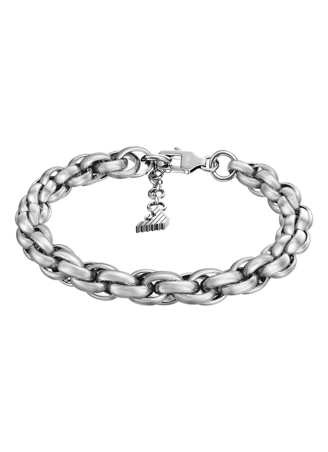 Armani Iconic Trend armband EGS3377040 - detail zilver