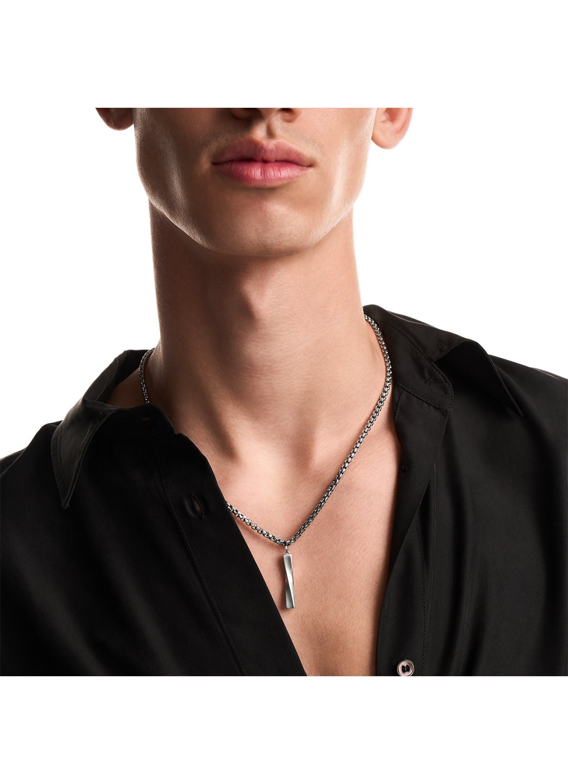 Armani Iconic Trend ketting EGS3366040 - detail 3 zilver