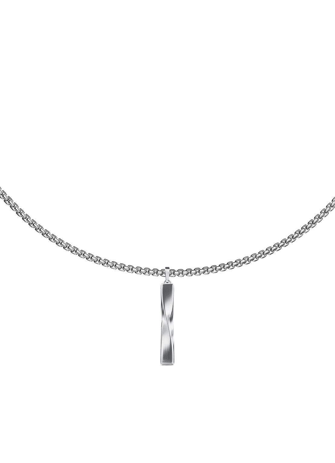 Armani Iconic Trend ketting EGS3366040 - voorkant zilver