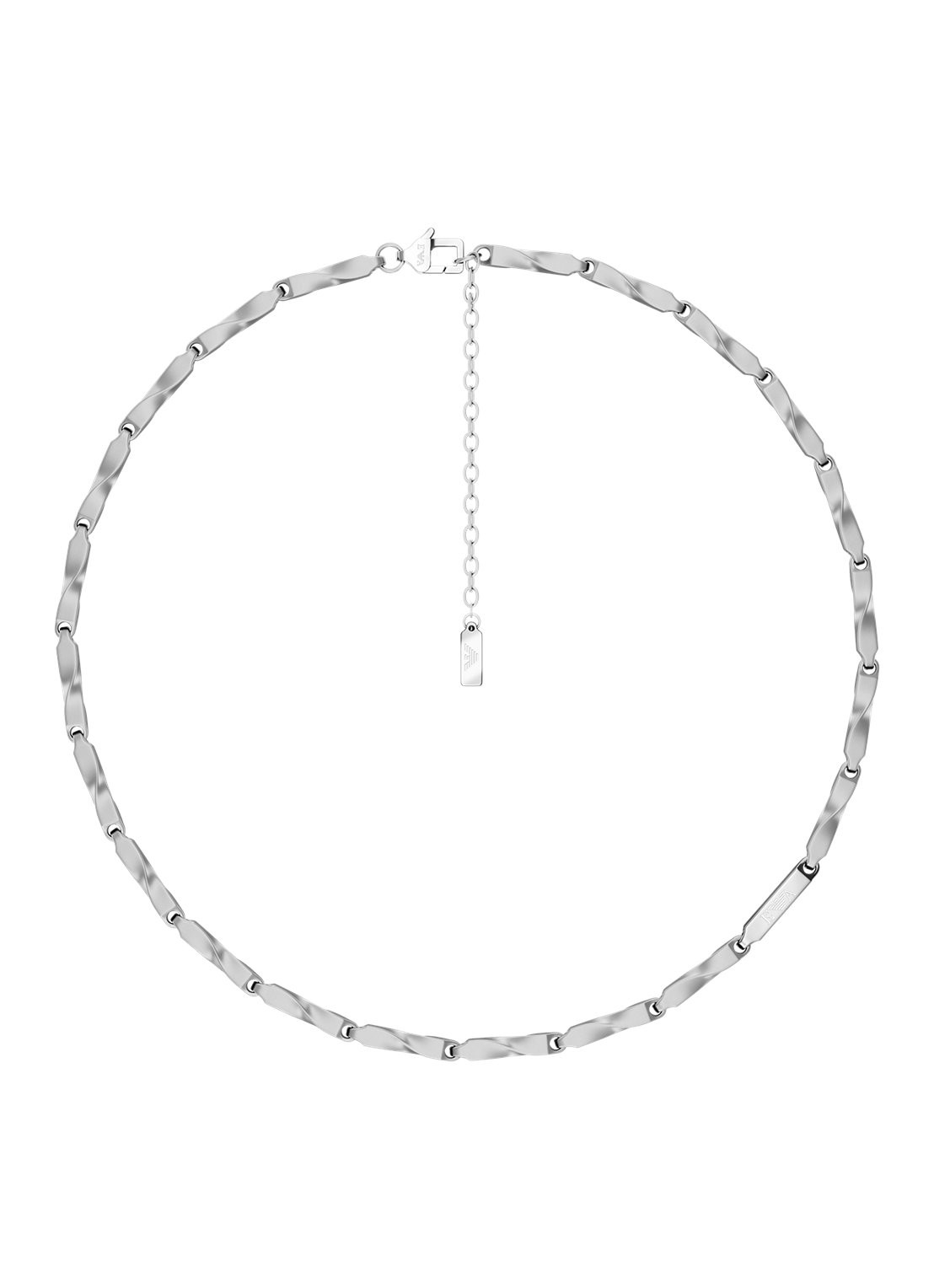 Armani Iconic Trend ketting EGS3368040 - detail zilver