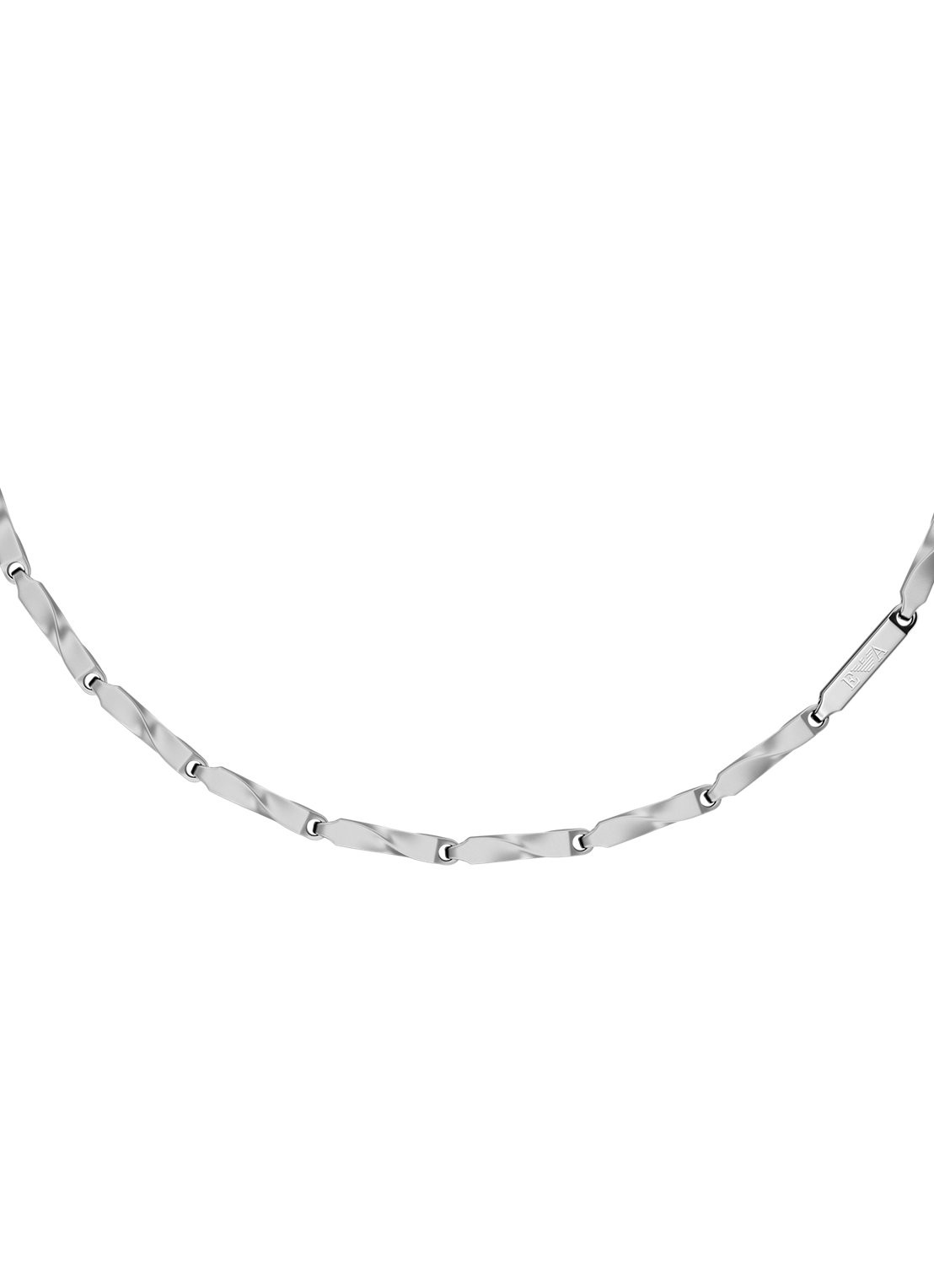Armani Iconic Trend ketting EGS3368040 - voorkant 3 zilver