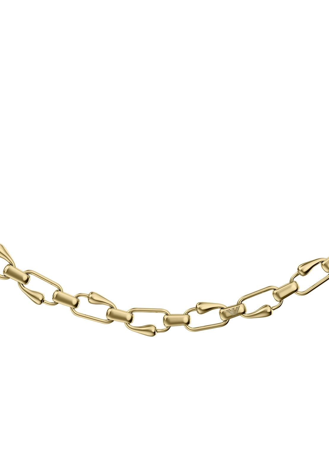 Armani Iconic Trend ketting verguld EGS3390710 - voorkant goud