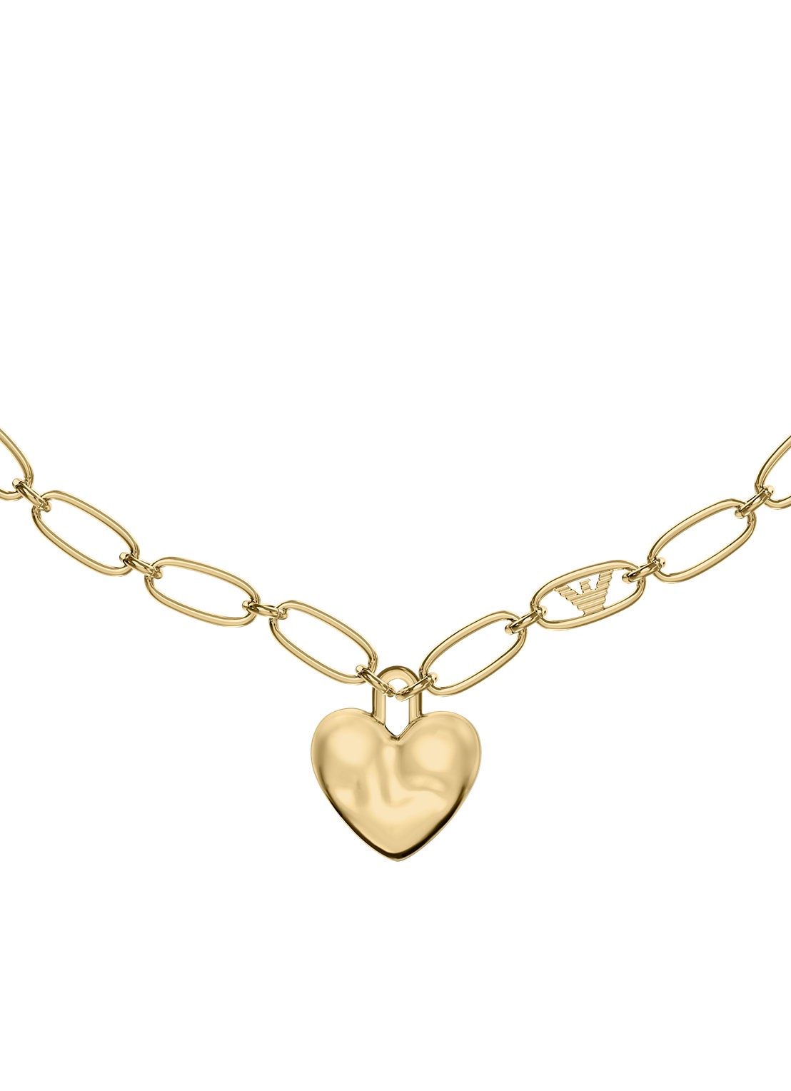 Armani Iconic Trend ketting verguld EGS3406710 - voorkant 3 goud
