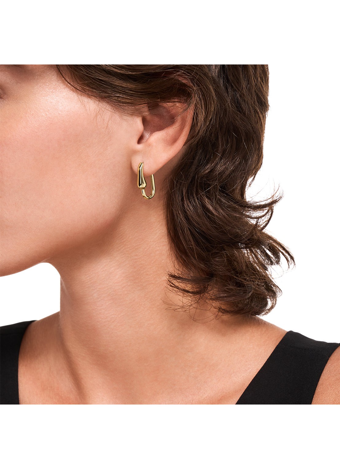 Armani Iconic Trend oorringen verguld EGS3392710 - detail 3 goud