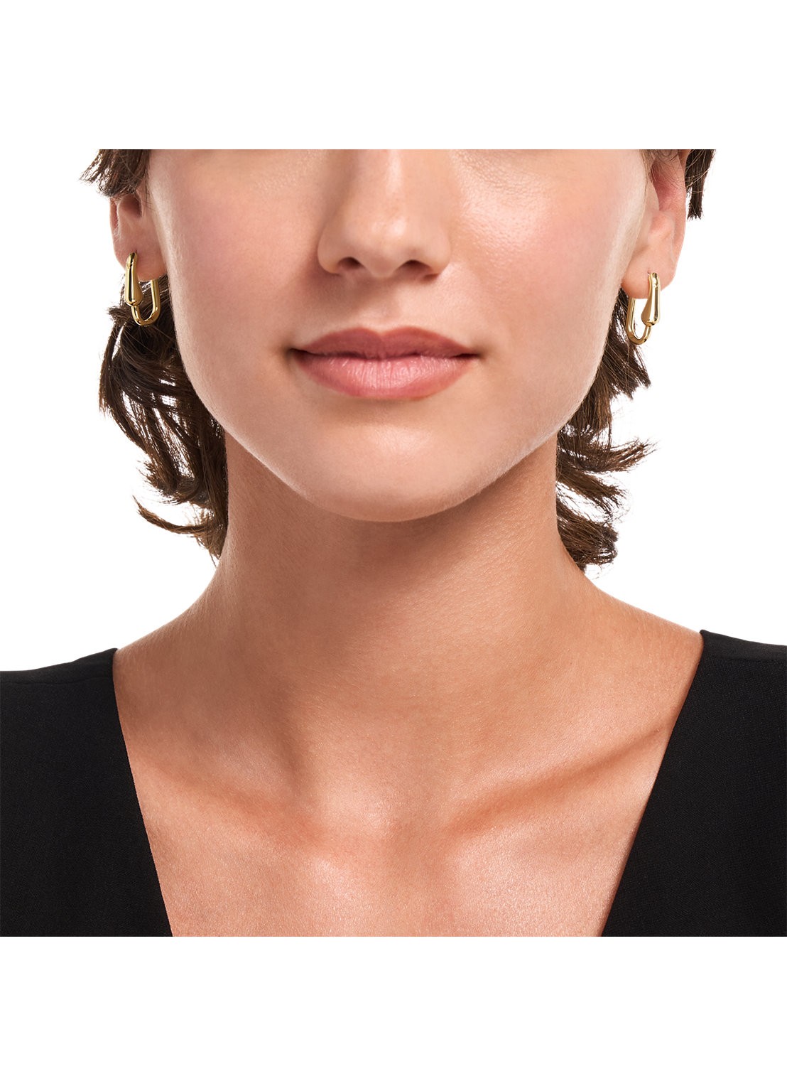 Armani Iconic Trend oorringen verguld EGS3392710 - detail 4 goud