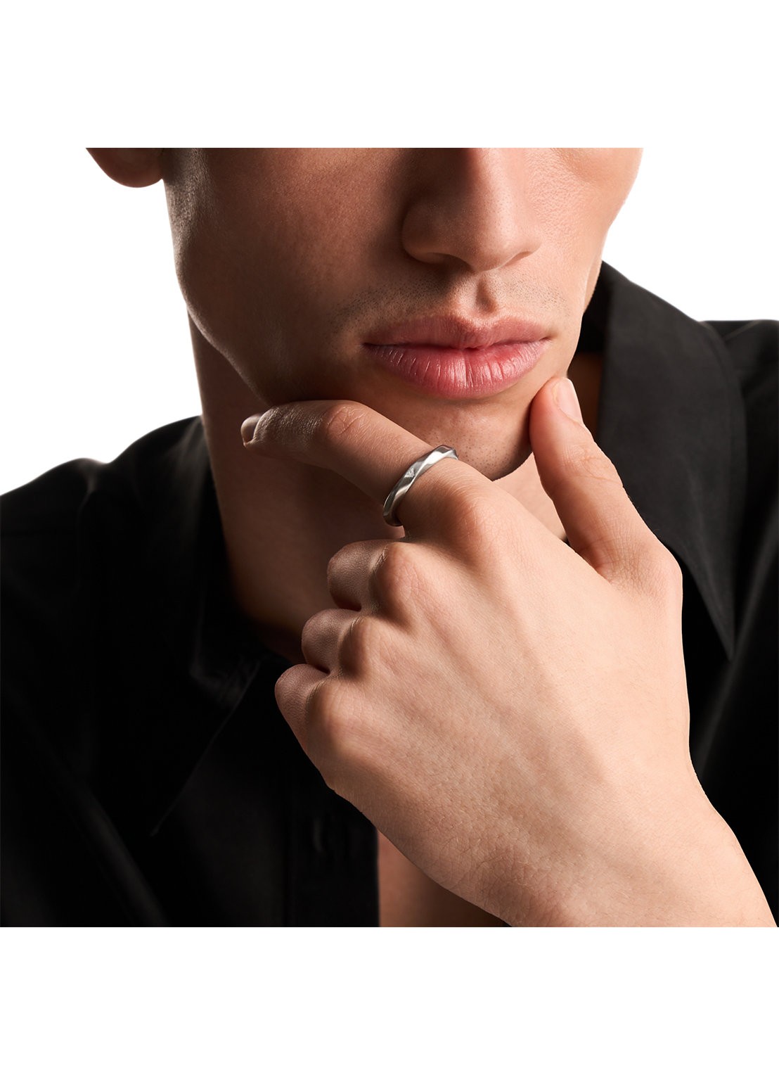 Armani Iconic Trend ring EGS3369040 - detail 5 zilver