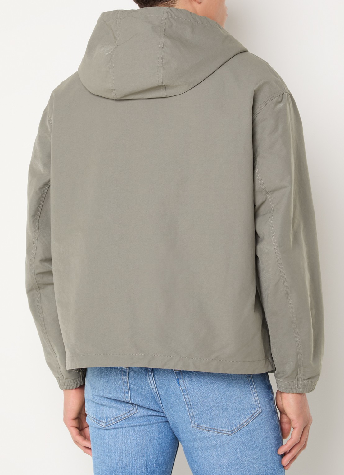 Armani Jack met capuchon en ritszakken - achterkant 4 grijs