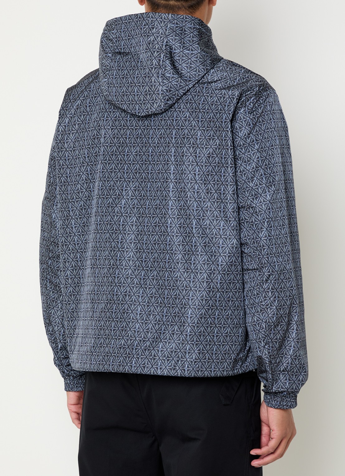 Armani Jack met grafische print - achterkant 2 donkerblauw