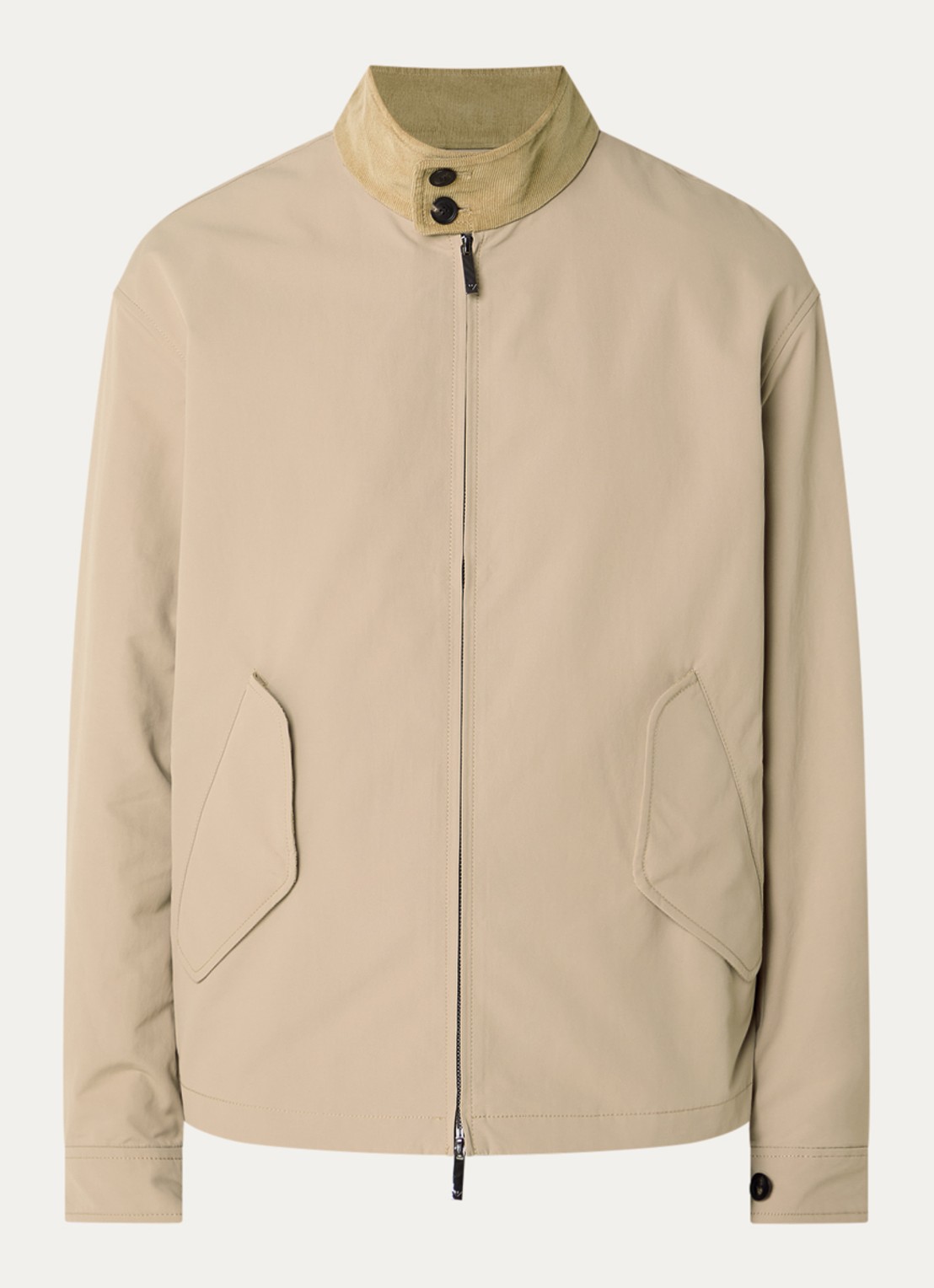 Armani Jack met klepzakken - voorkant beige