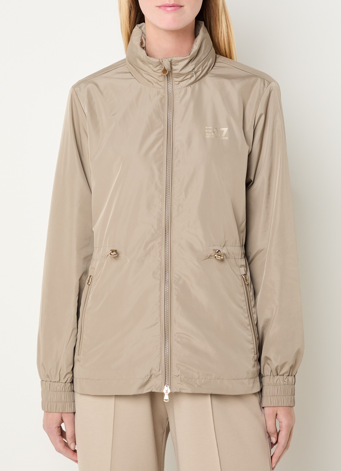 Armani Jack met logo en ritszakken - detail 2 khaki