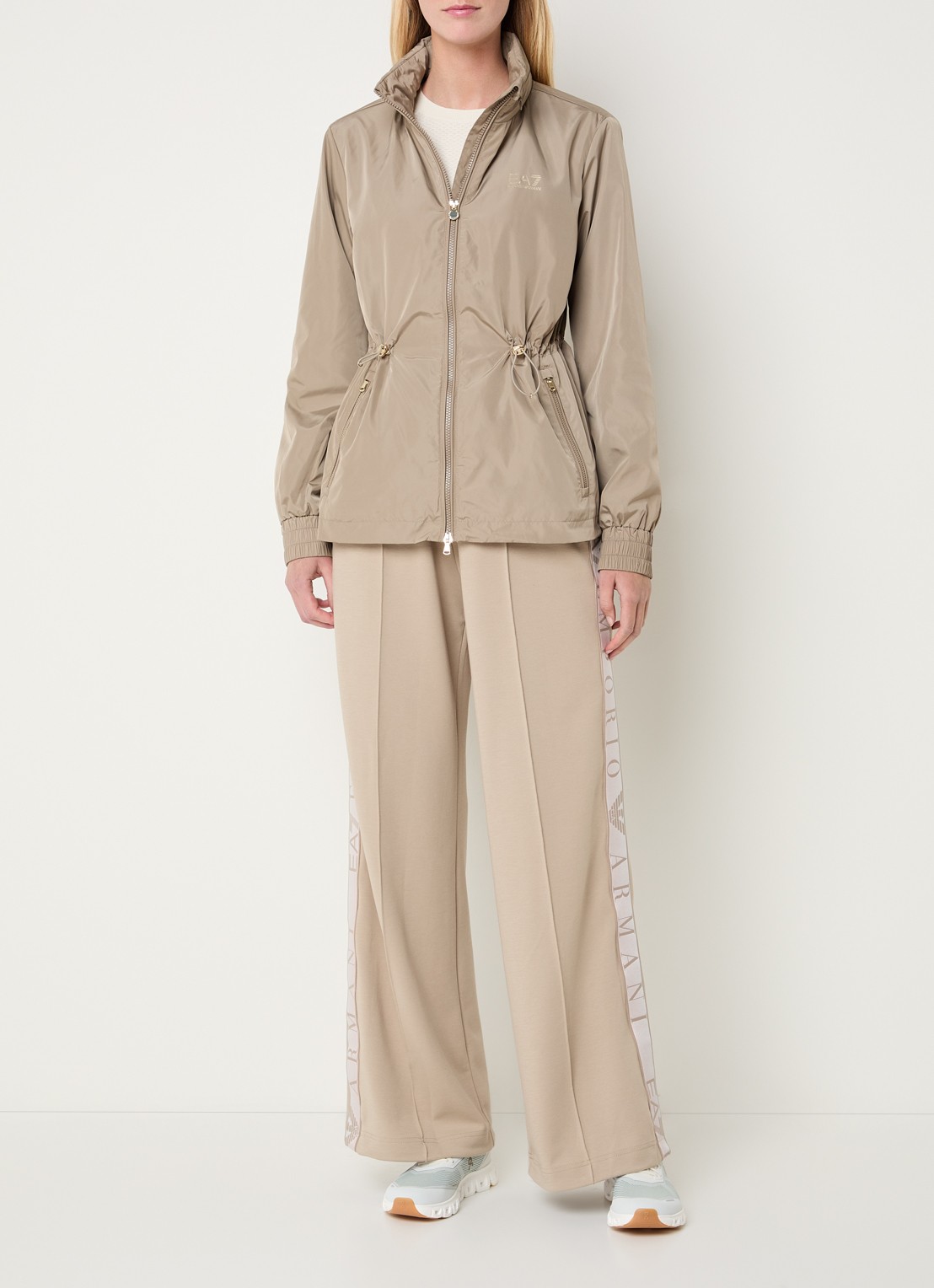 Armani Jack met logo en ritszakken - voorkant 4 khaki