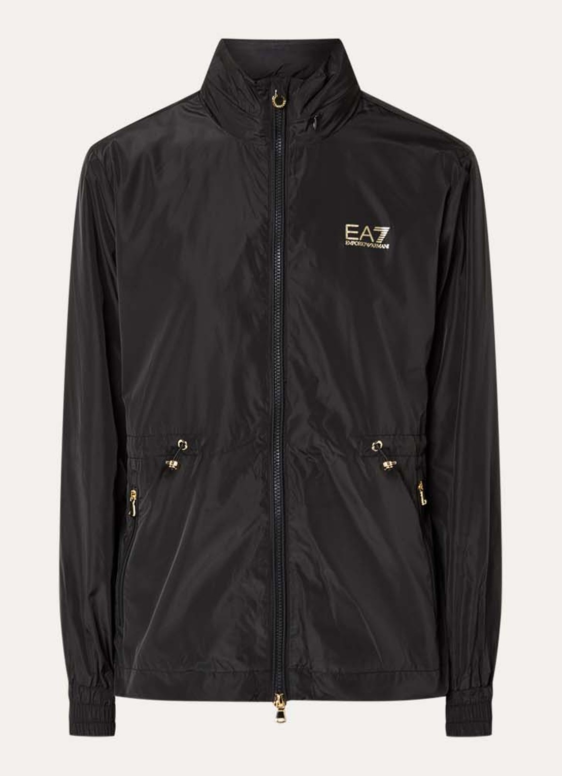 Armani Jack met logo en ritszakken - voorkant 2 zwart