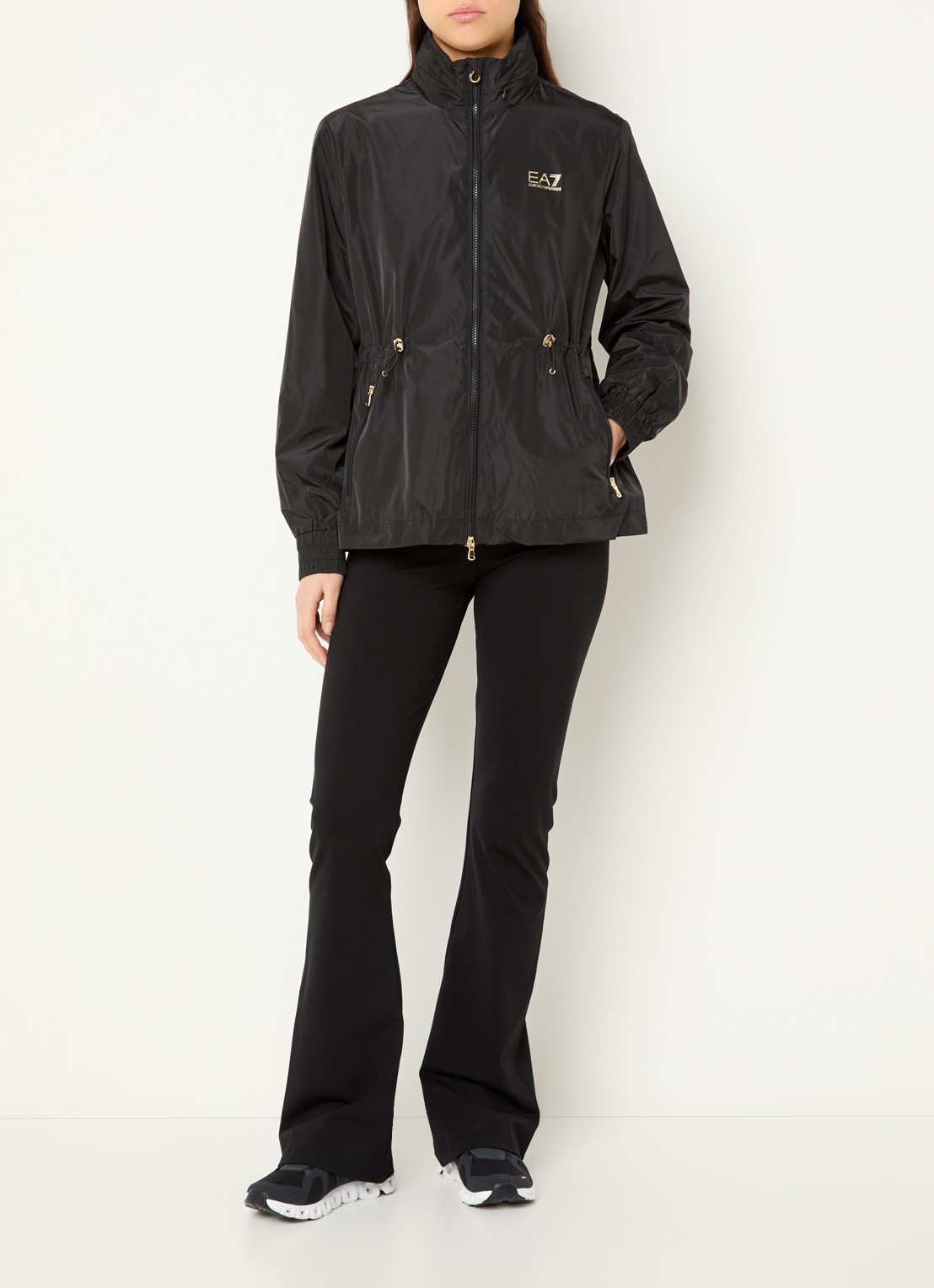 Armani Jack met logo en ritszakken - voorkant 3 zwart