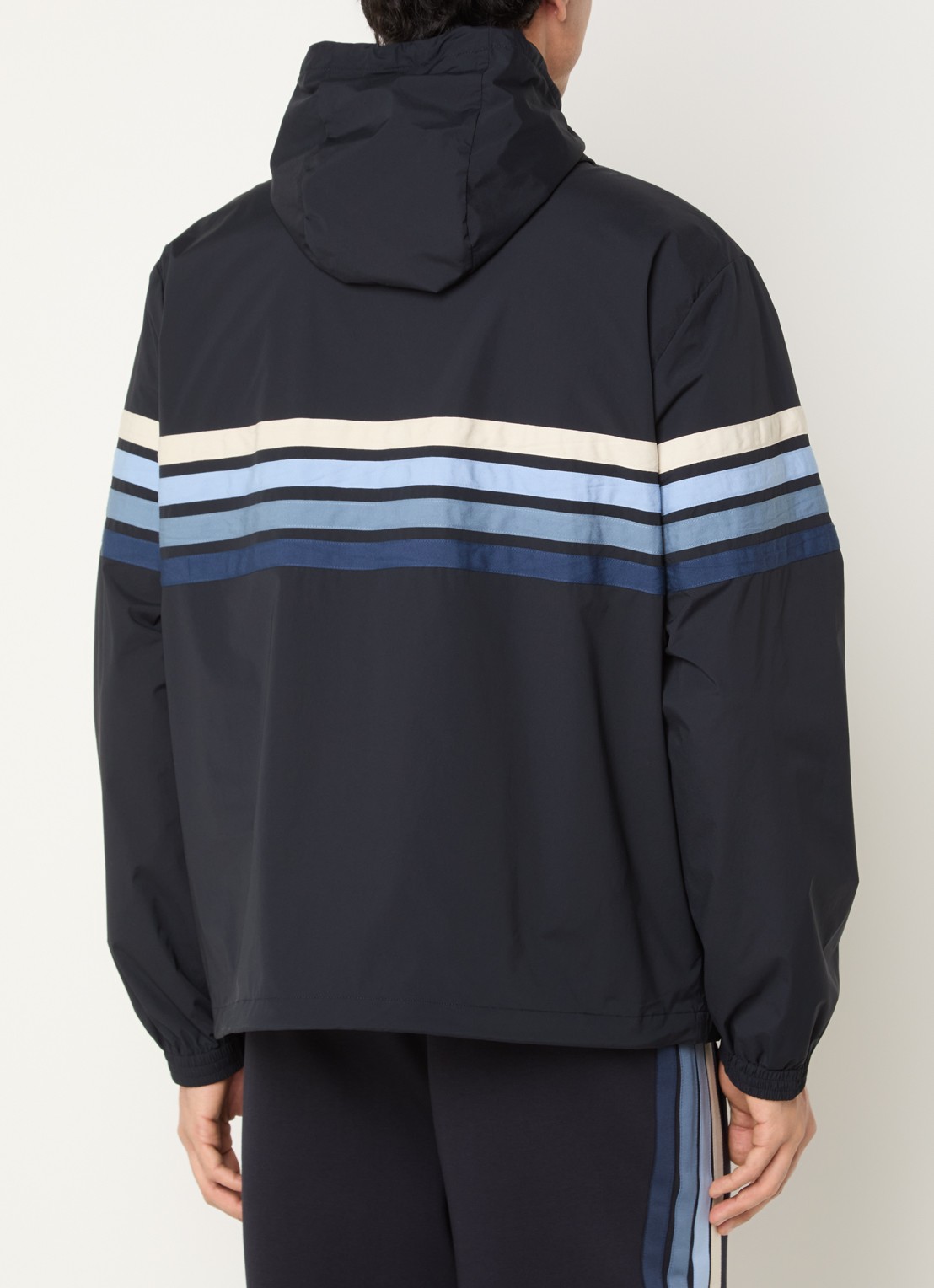 Armani Jack met logo en steekzakken - achterkant 3 donkerblauw