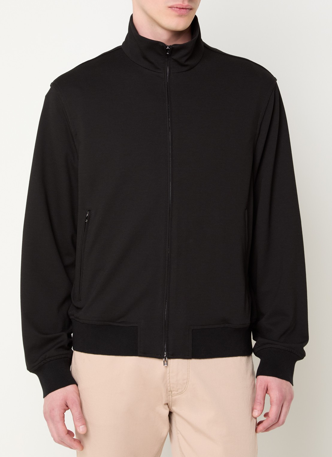Armani Jack met opstaande kraag - detail 4 zwart
