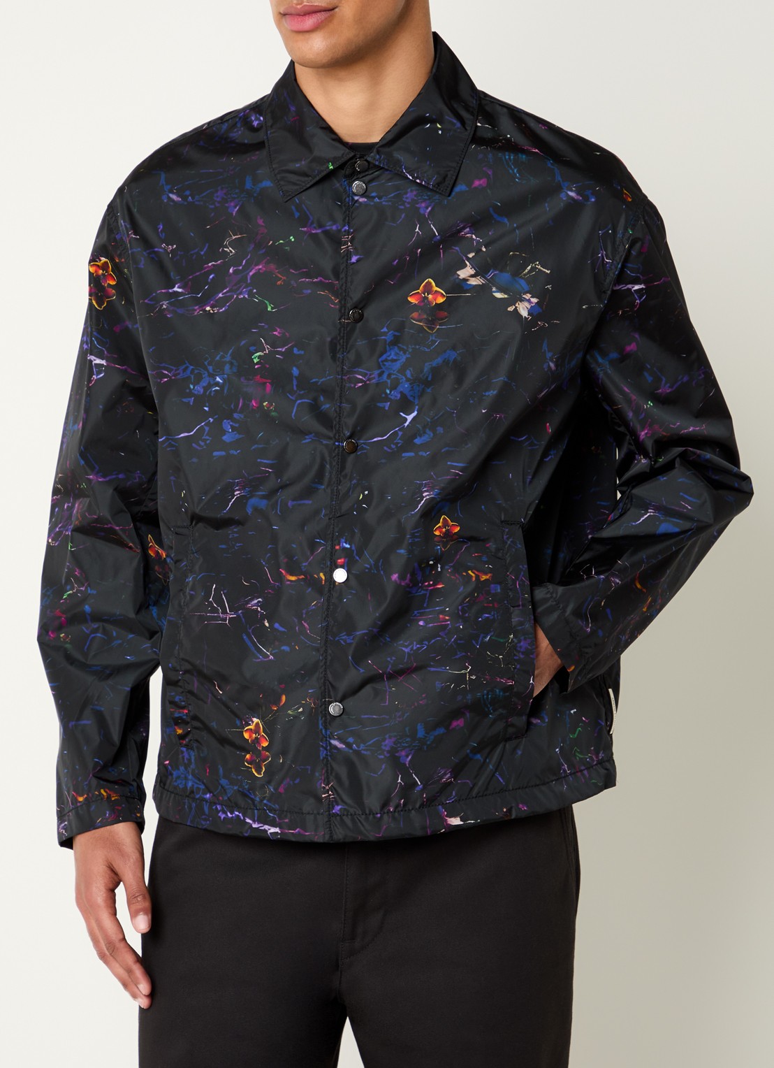 Armani Jack met print - detail 2 zwart