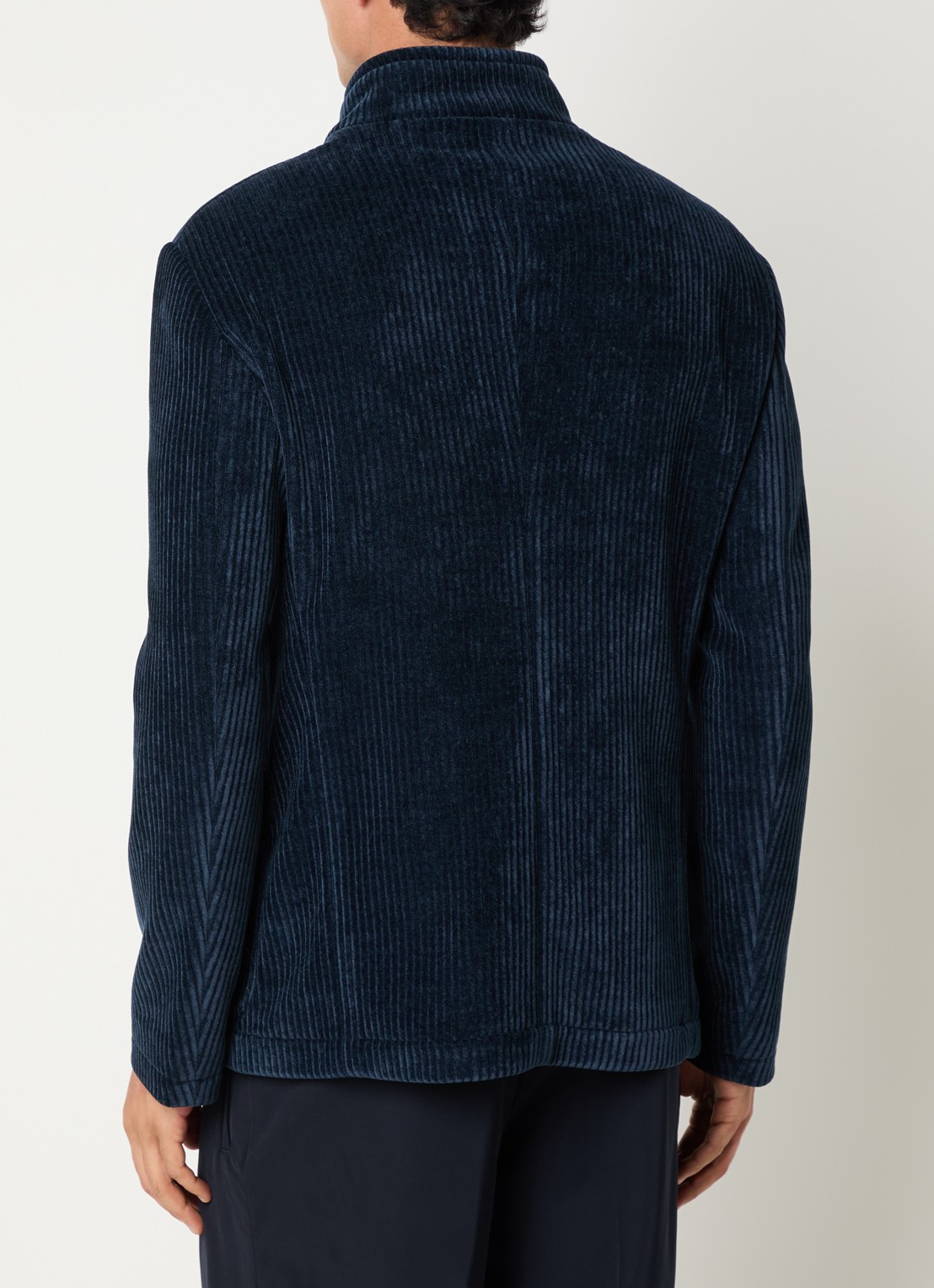Armani Jack van corduroy met opgestikte zakken - achterkant 2 donkerblauw