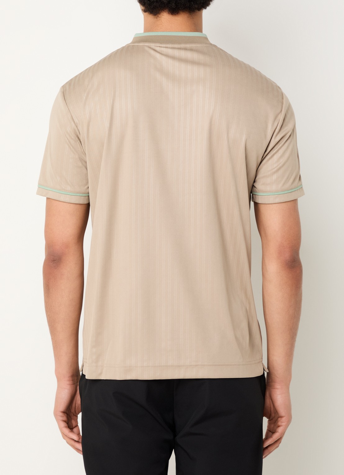Armani Jersey T-shirt met logo - achterkant camel