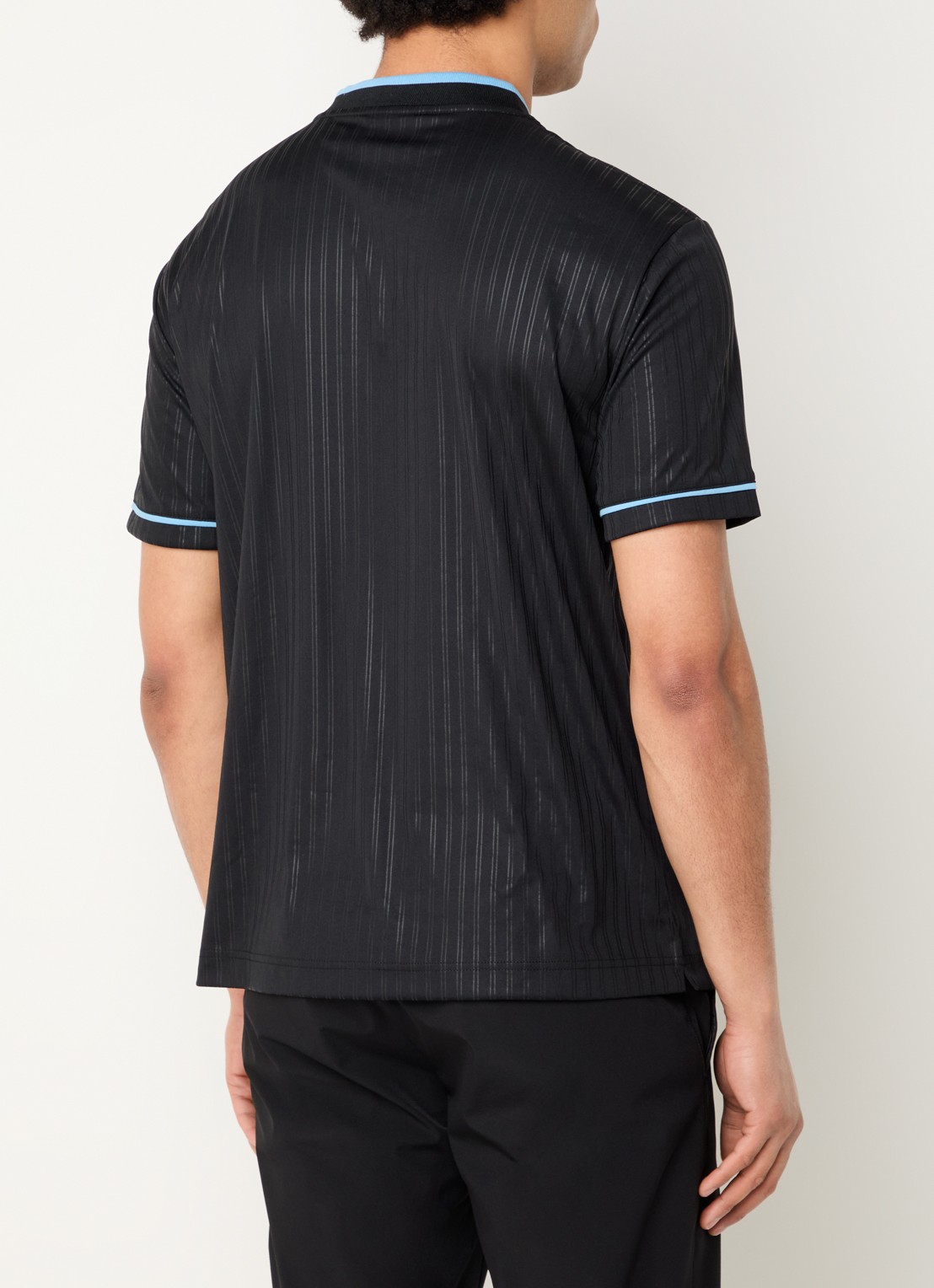 Armani Jersey T-shirt met logo - achterkant 3 zwart