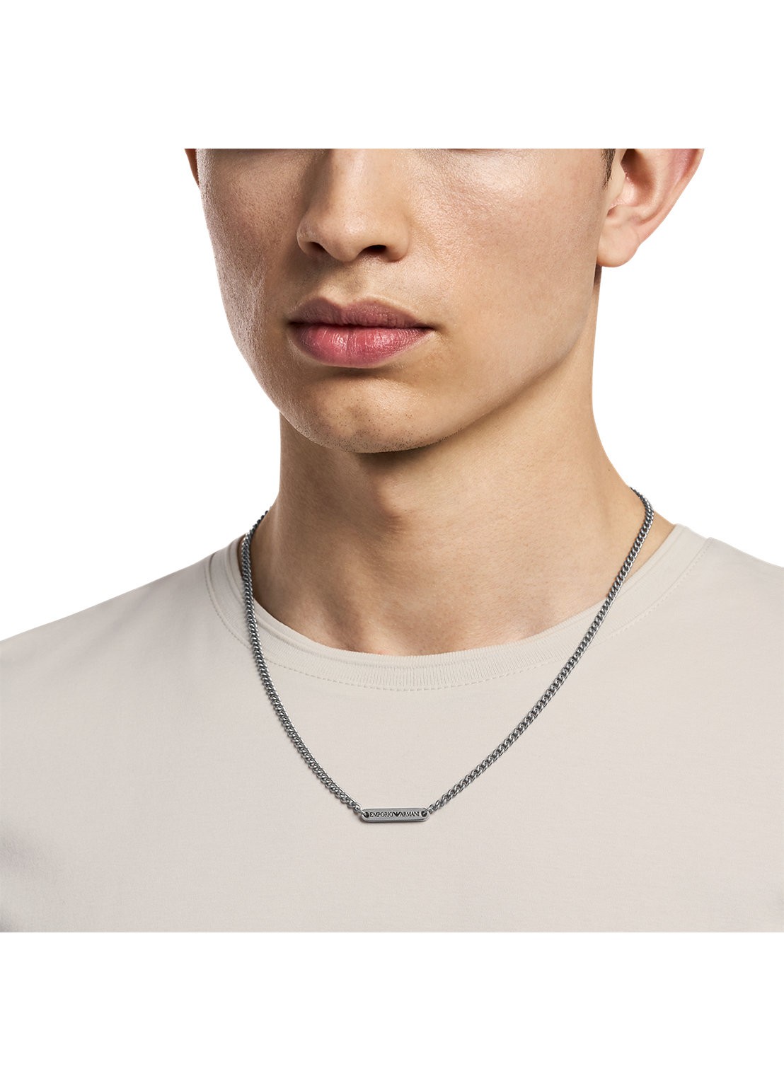 Armani Ketting EGS3188040 - detail 3 zilver
