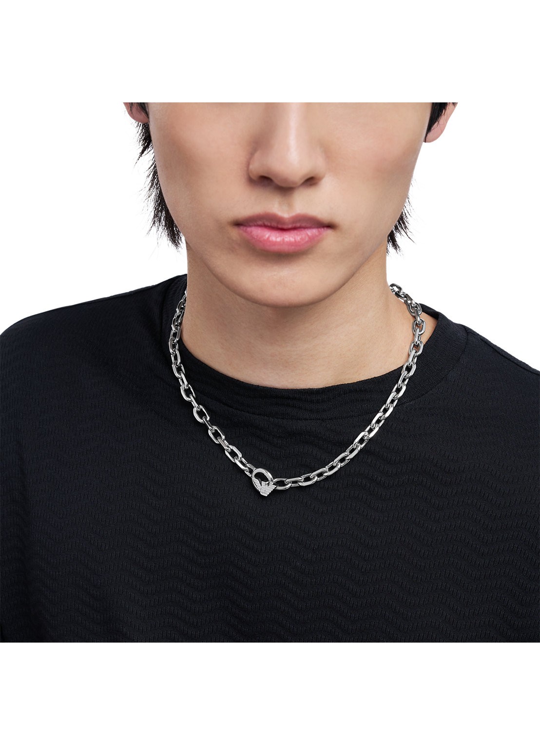 Armani Ketting EGS3235040 - detail 3 zilver
