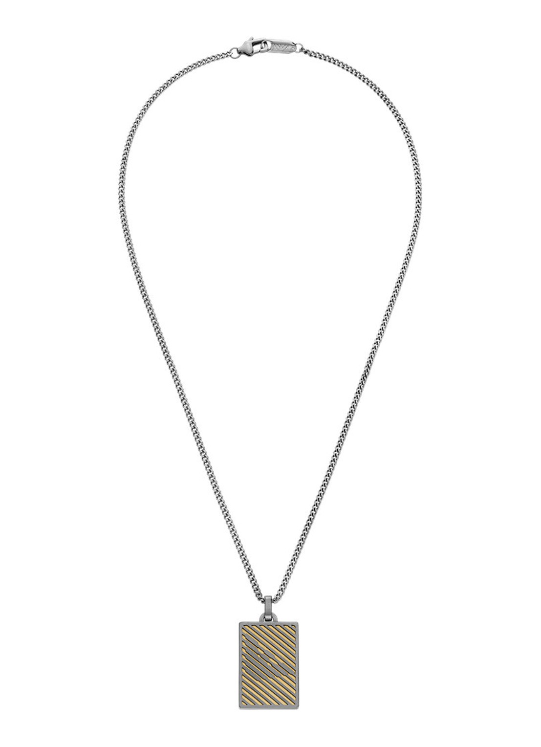 Armani Ketting EGS3239060 - detail 2 zilver