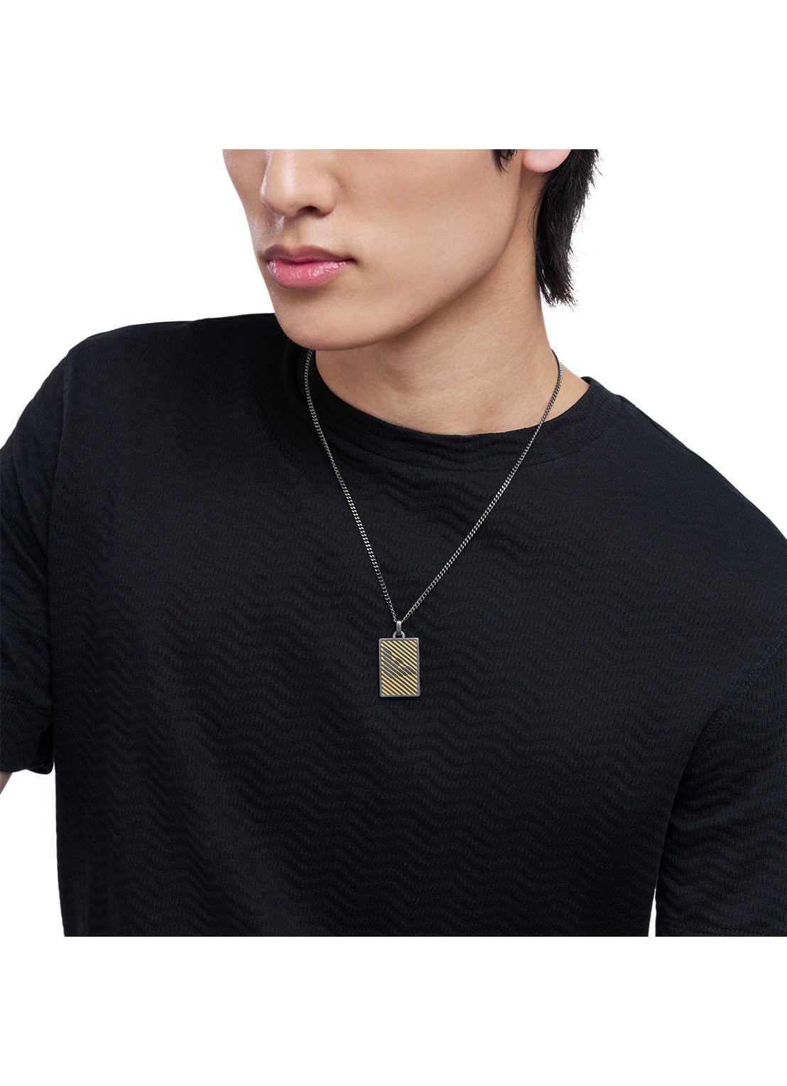 Armani Ketting EGS3239060 - detail 3 zilver