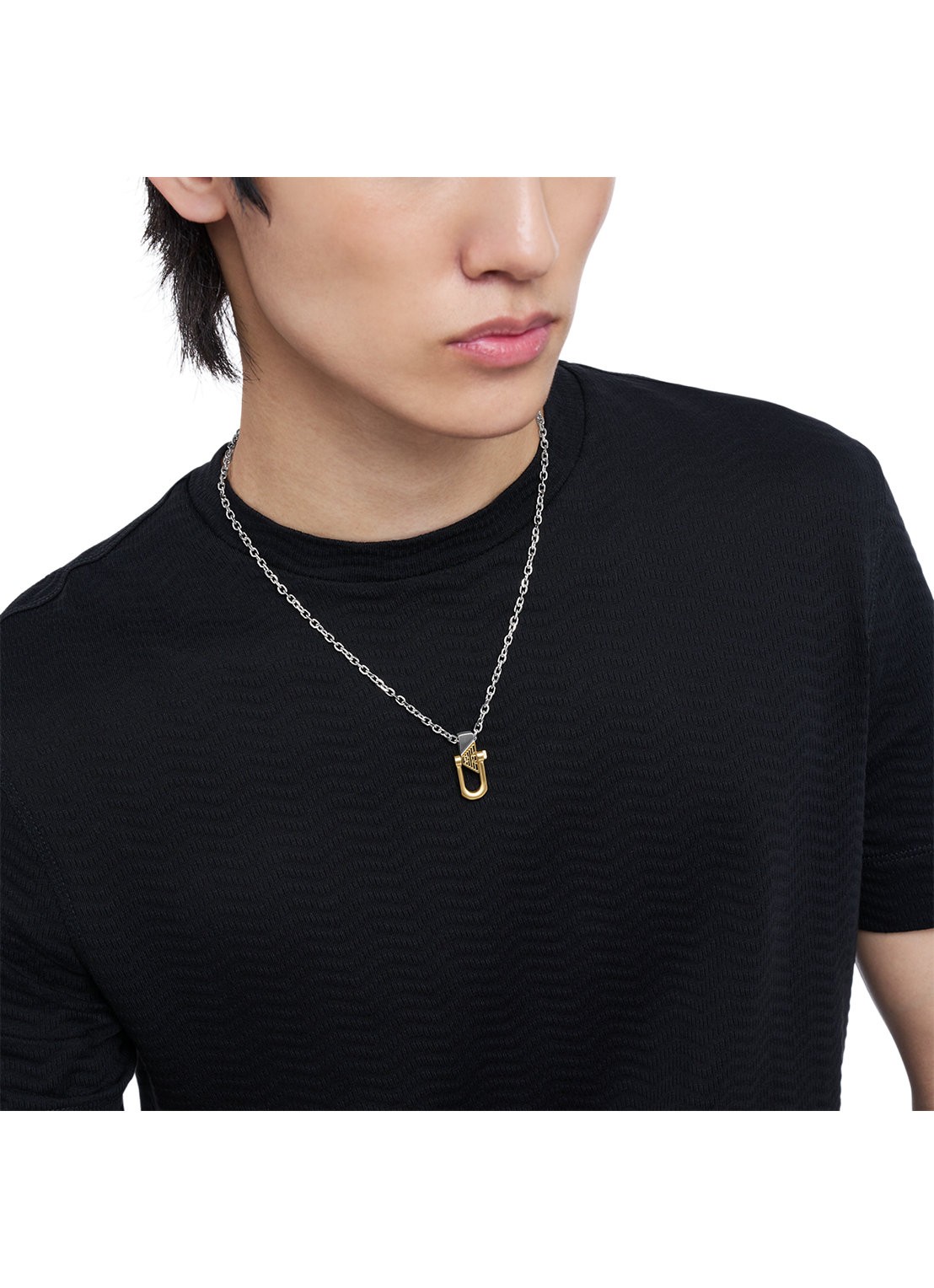Armani Ketting EGS3243040 - detail 3 zilver