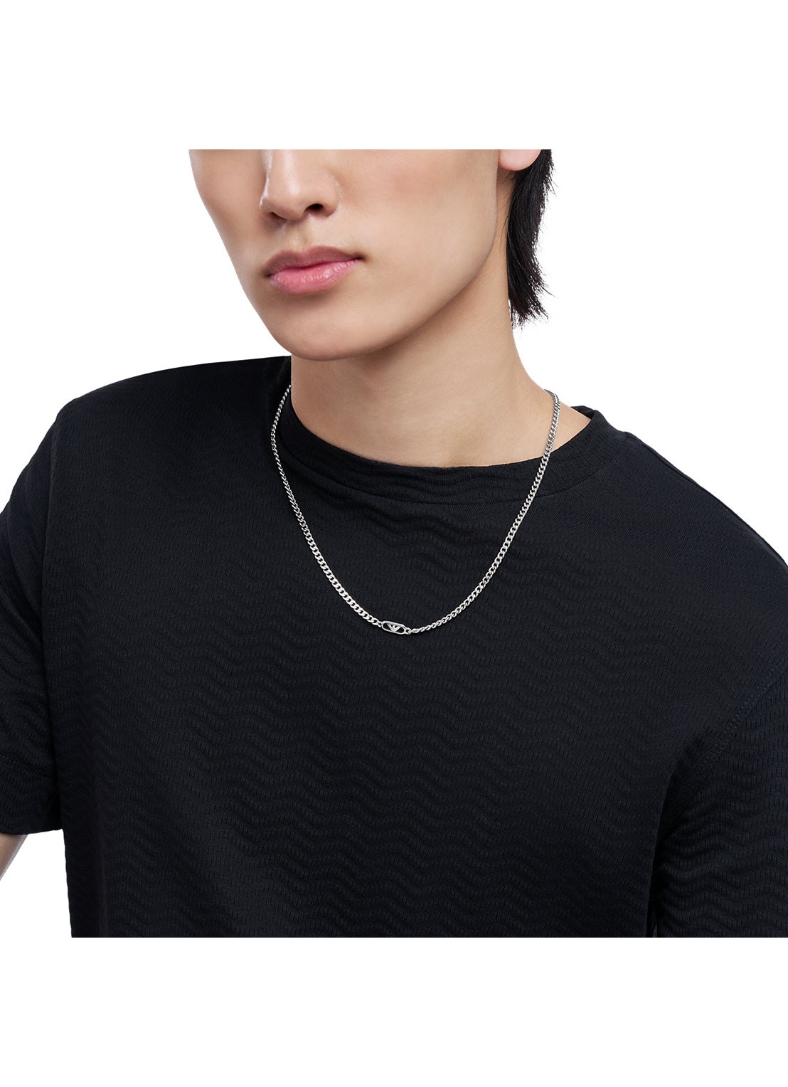 Armani Ketting EGS3246040 - detail 2 zilver
