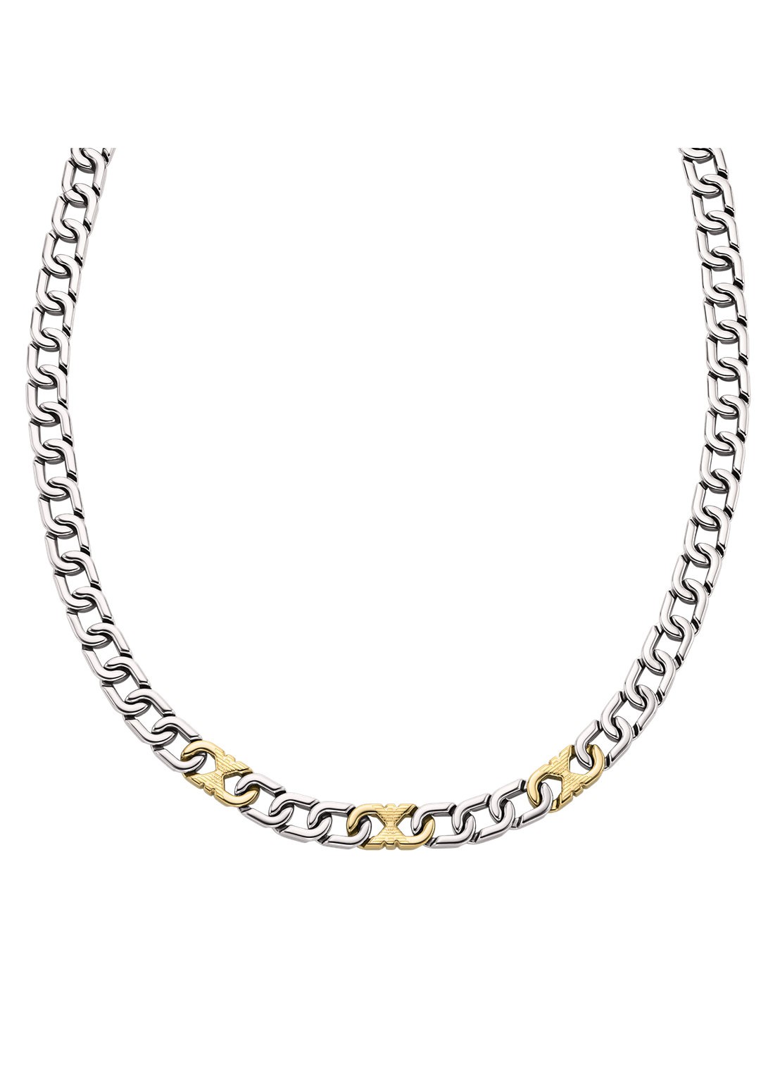 Armani Ketting EGS3297040 - voorkant zilver