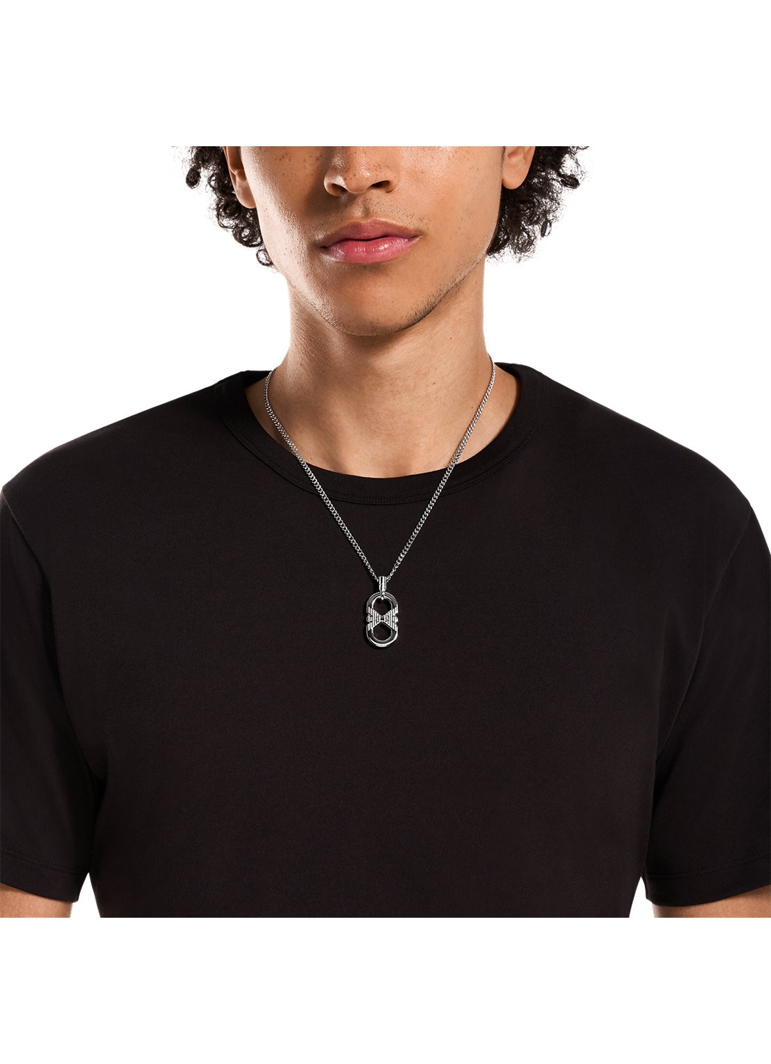 Armani Ketting EGS3300040 - detail 3 zilver