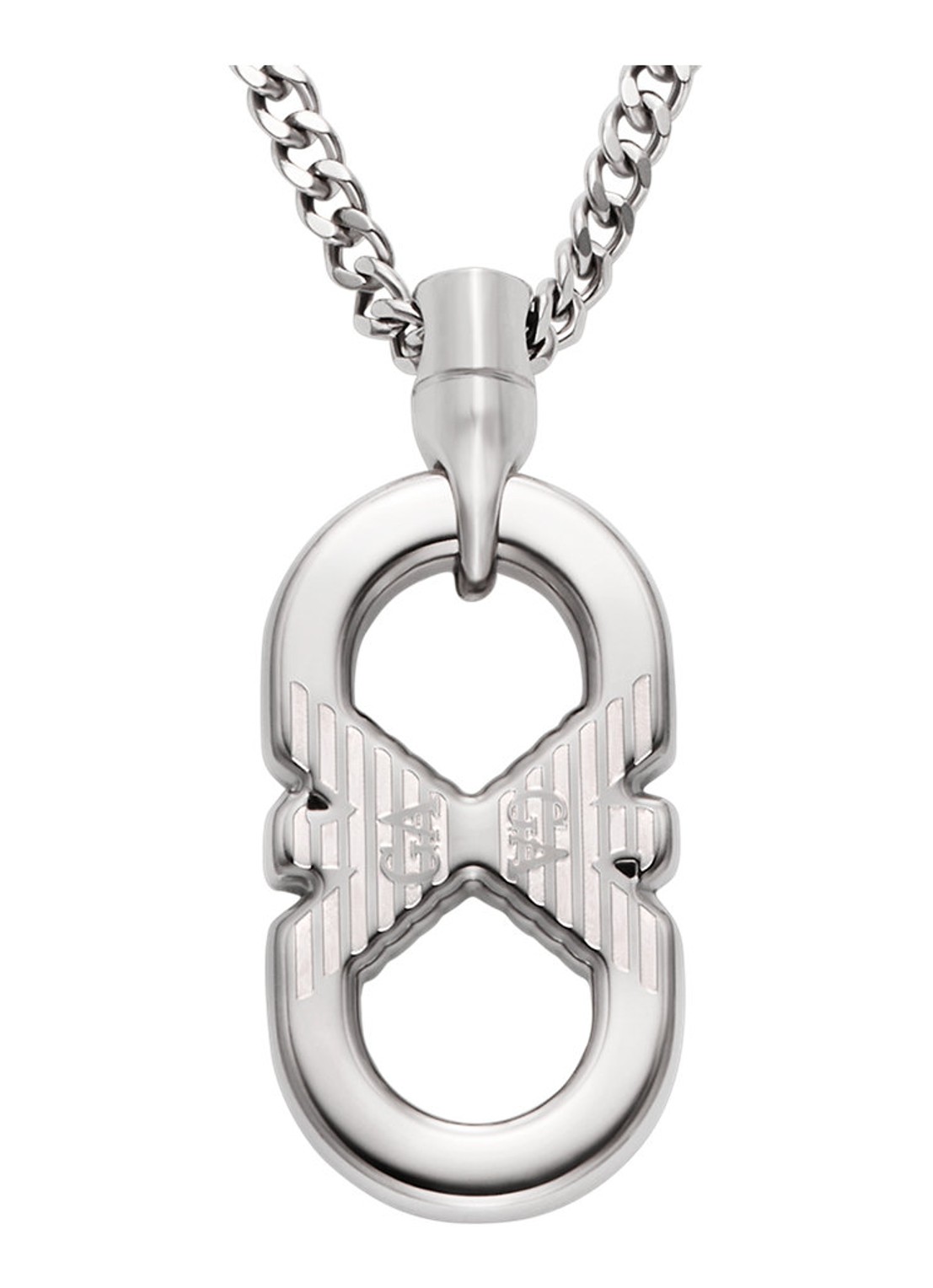 Armani Ketting EGS3300040 - voorkant zilver