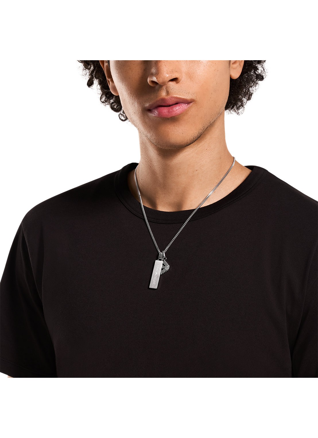 Armani Ketting EGS3306040 - detail 3 zilver
