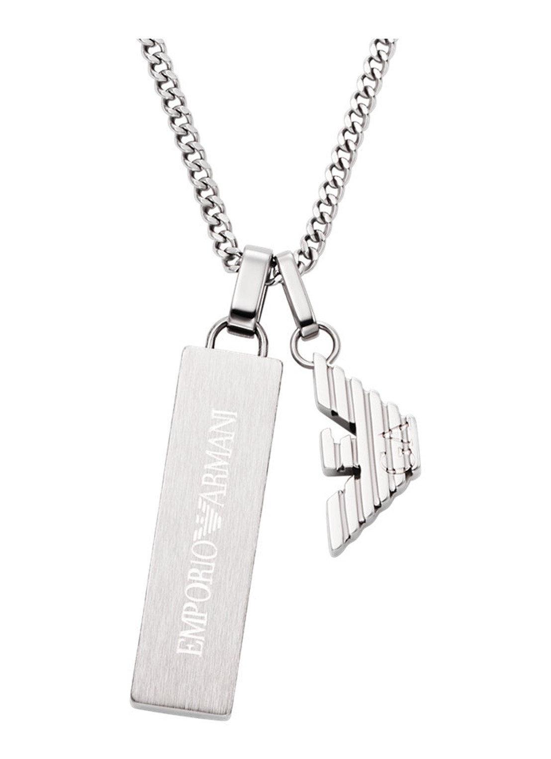 Armani Ketting EGS3306040 - voorkant zilver