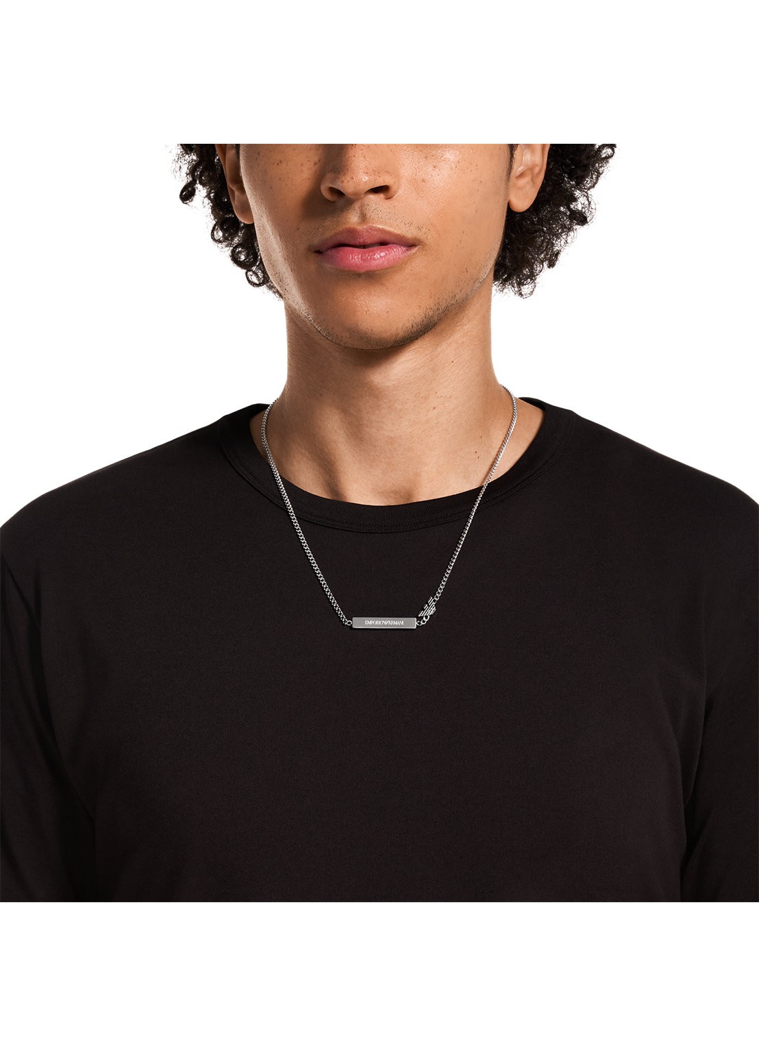 Armani Ketting EGS3309040 - detail 3 zilver