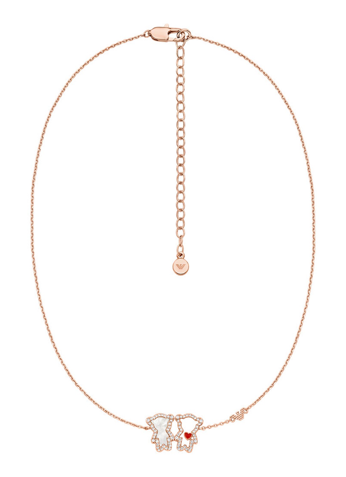 Armani Ketting EGS3351221 - detail roségoud