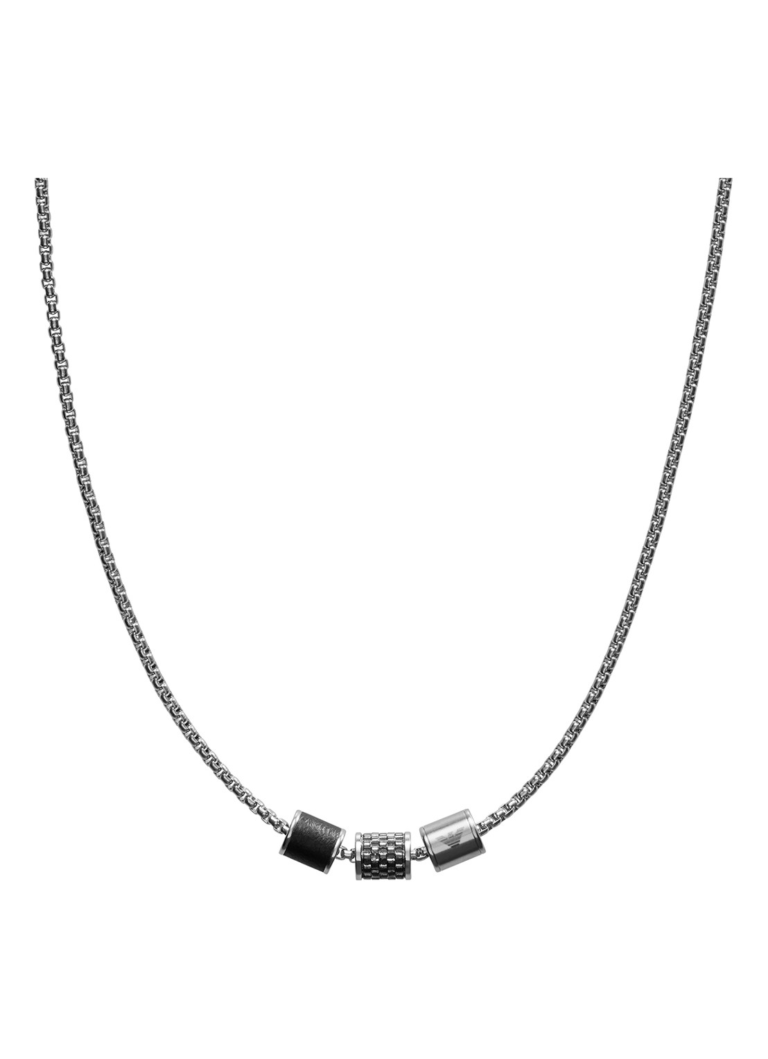 Armani Ketting Emporio Armani van roestvrijstaal EGS2383020 - voorkant zilver