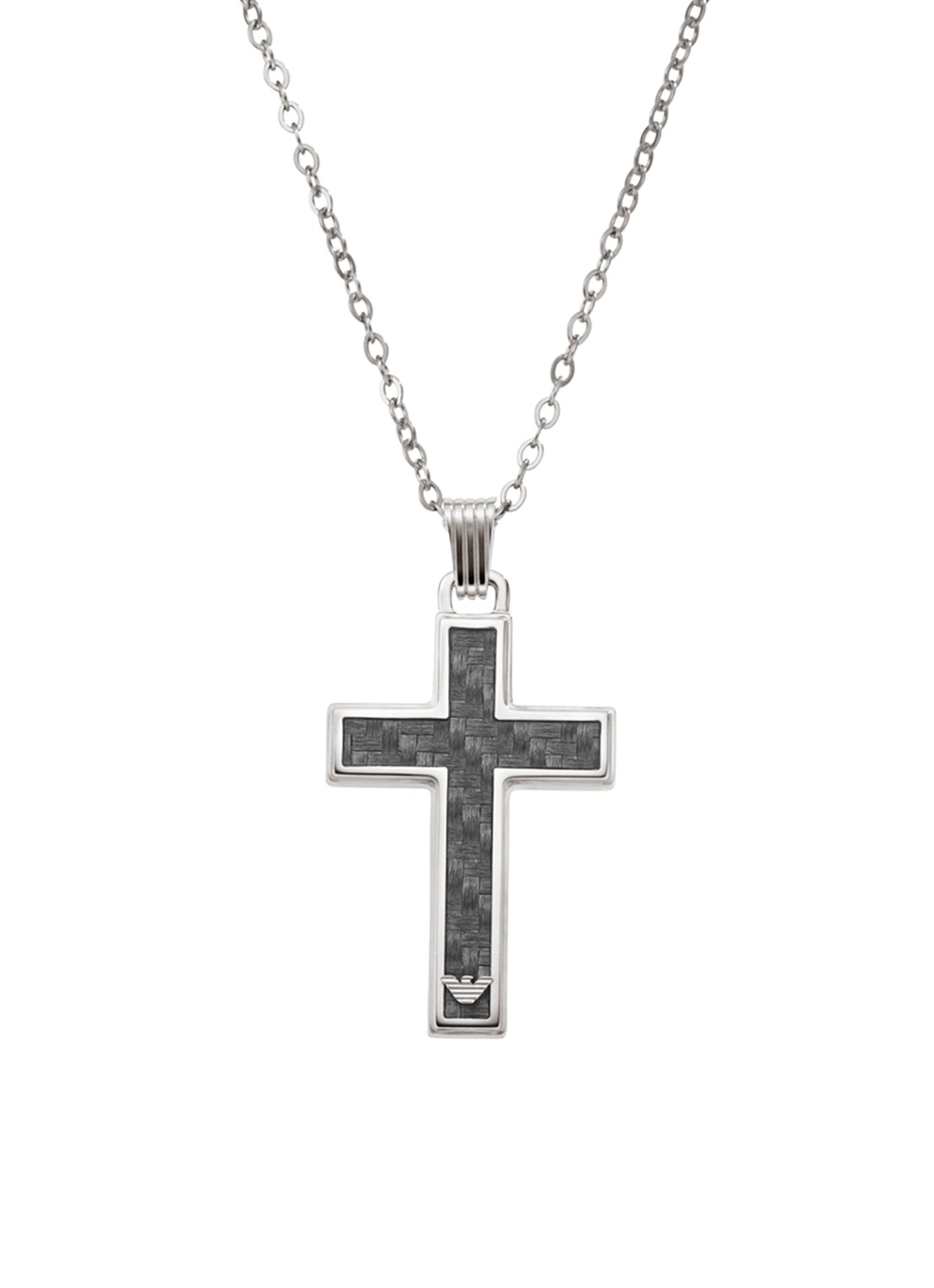 Armani Ketting met hanger EGS1705040 - voorkant 2 zilver