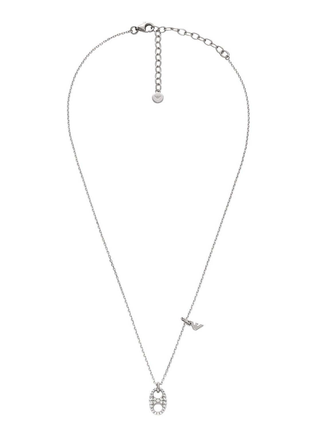 Armani Ketting van zilver EG3630040 - detail zilver